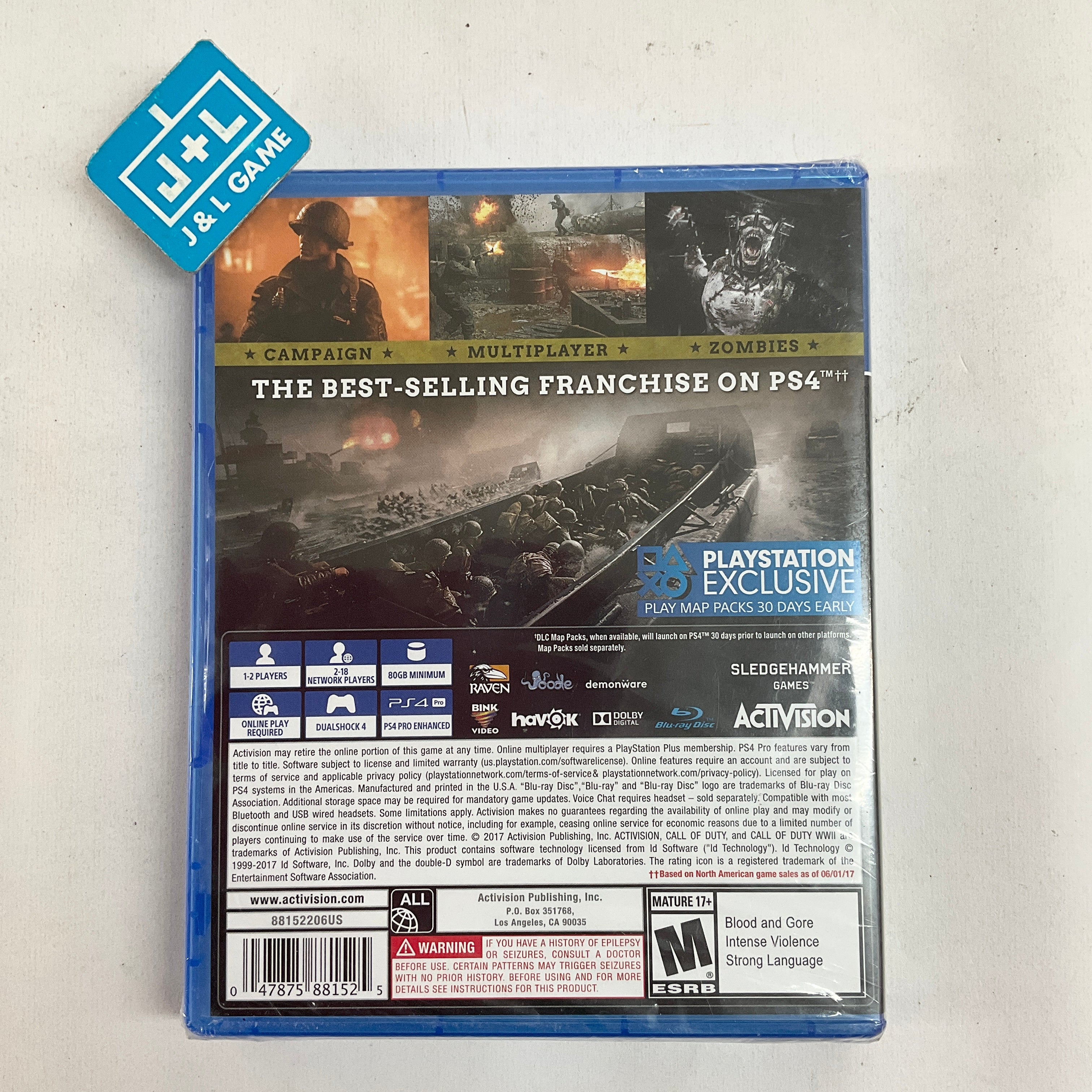 Call of Duty: WWII - (PS4) PlayStation 4 Video Games Activision