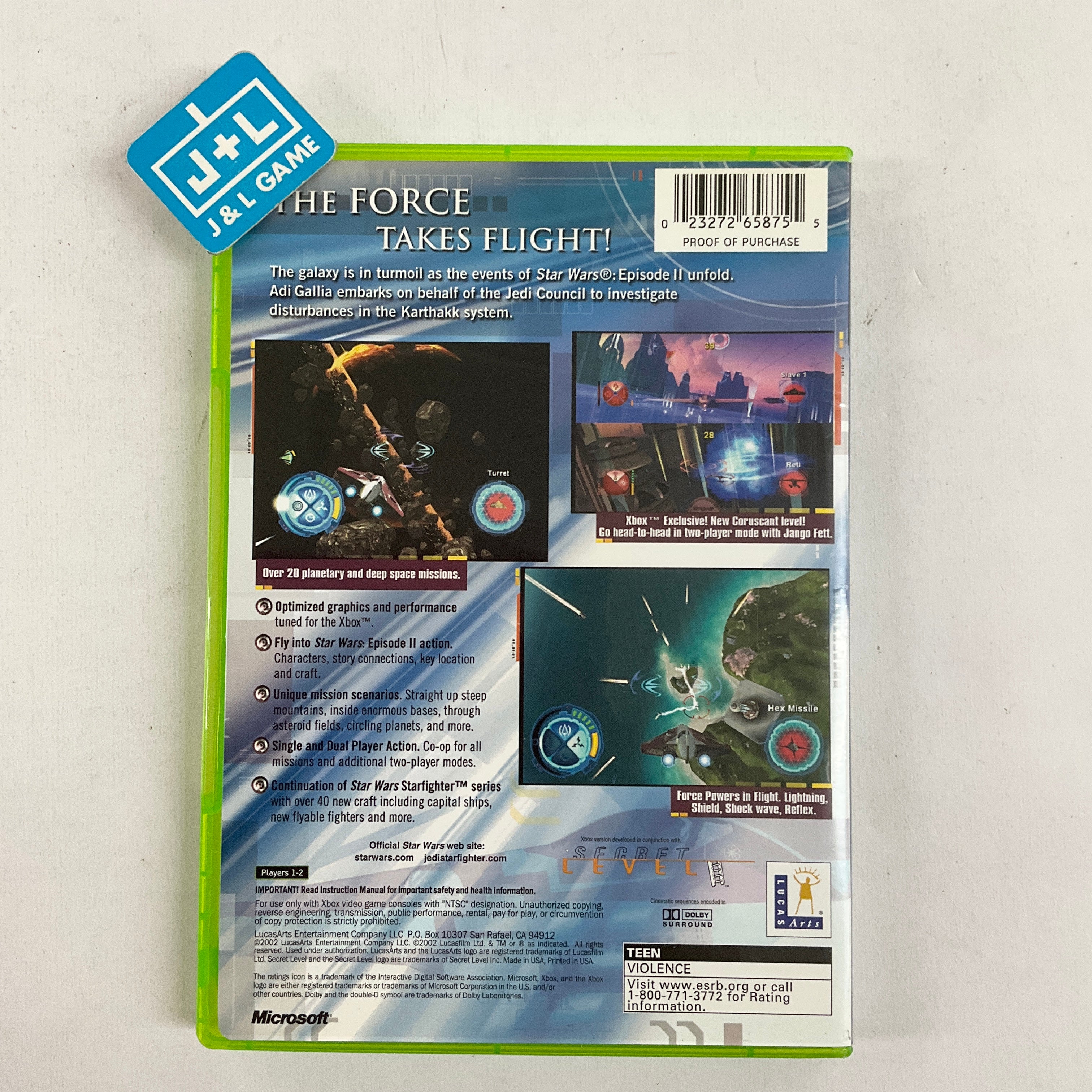 Star Wars: Jedi Starfighter - (XB) Xbox [Pre-owned] Video Games LucasArts