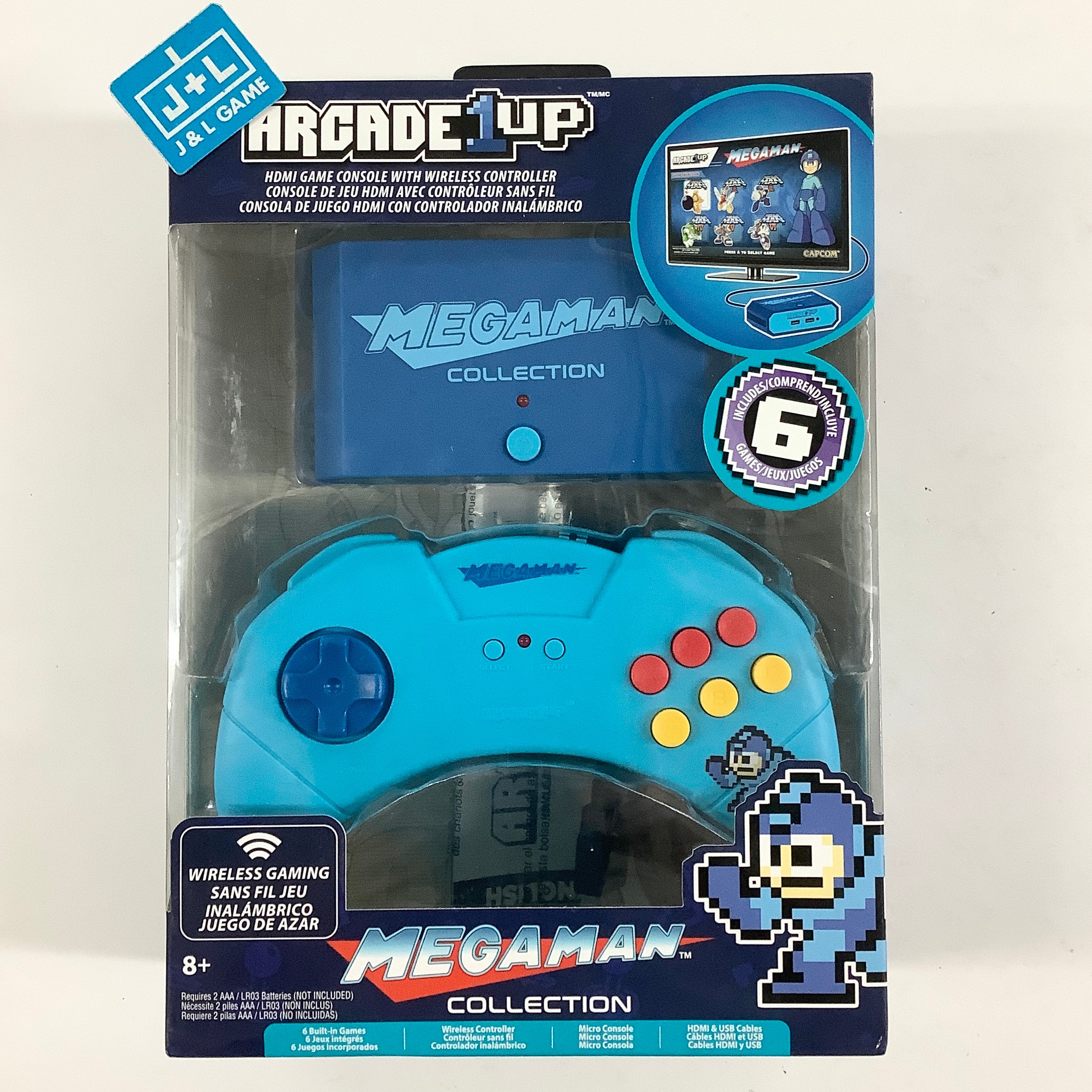 Arcade 1Up Mega Man HDMI Game Console with Wireless Controller CONSOLE ARCADE1UP