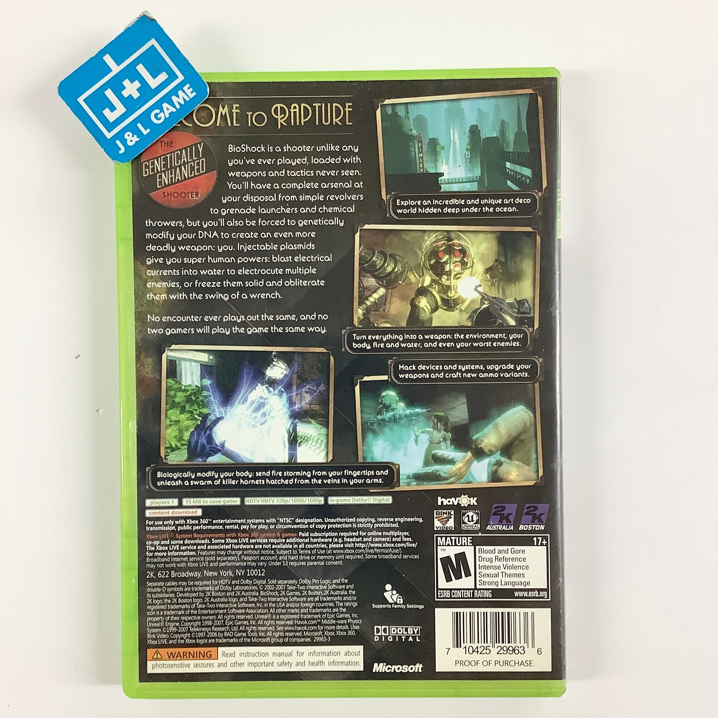 BioShock - Xbox 360 [Pre-Owned] Video Games 2K Games