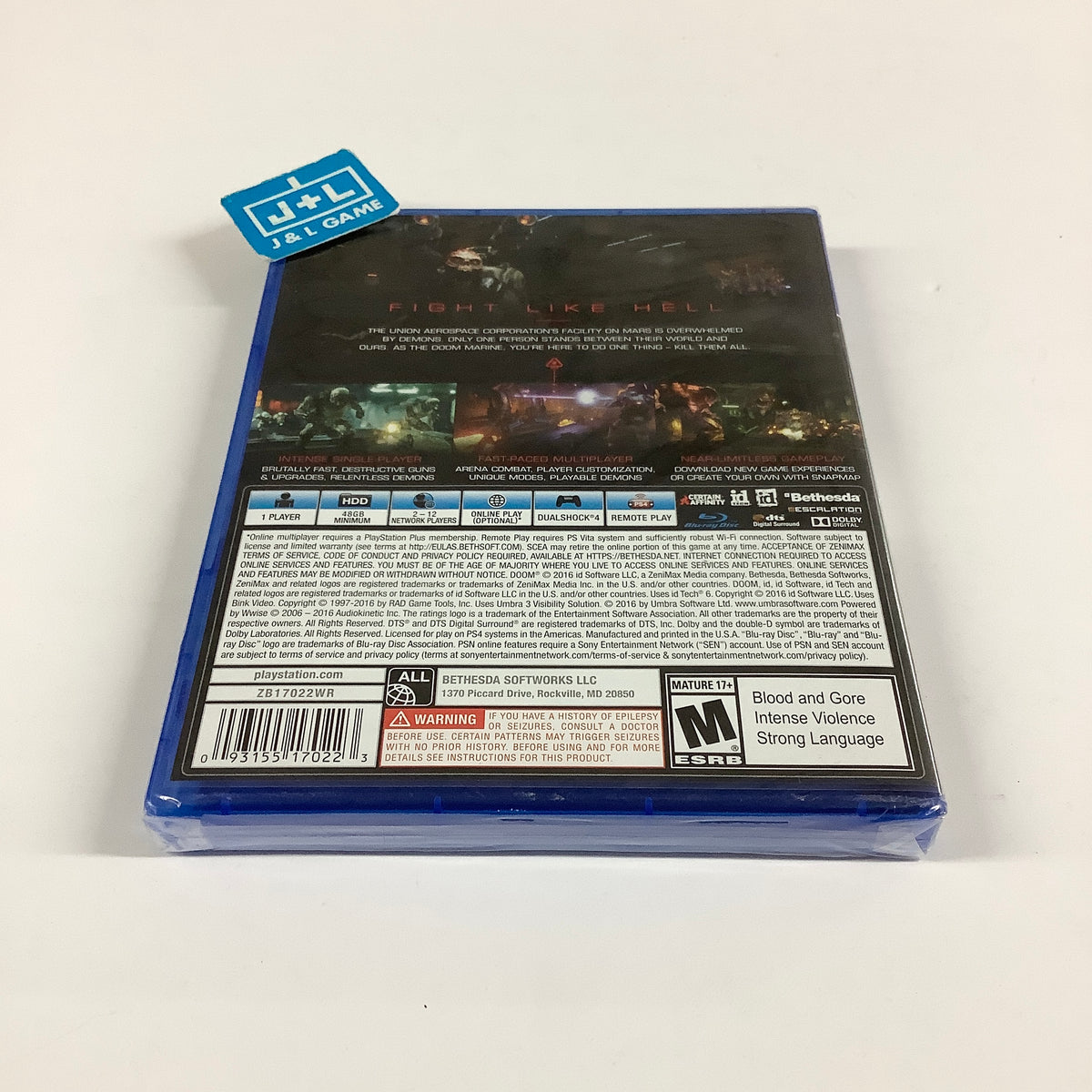 Doom - (PS4) PlayStation 4 Video Games Bethesda