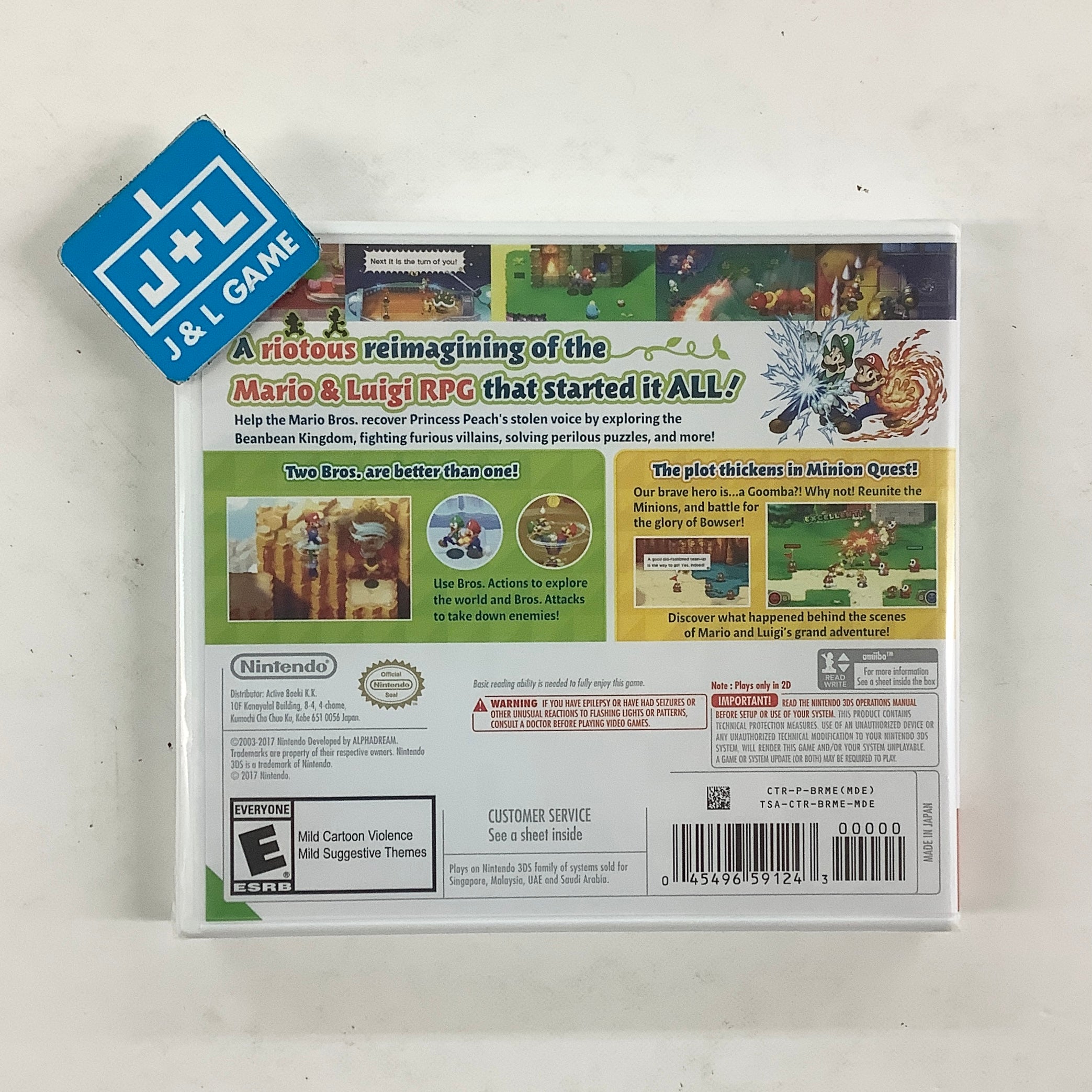 Mario & Luigi: Superstar Saga + Bowser's Minions (World Edition) - (3DS) Nintendo 3DS Video Games Nintendo