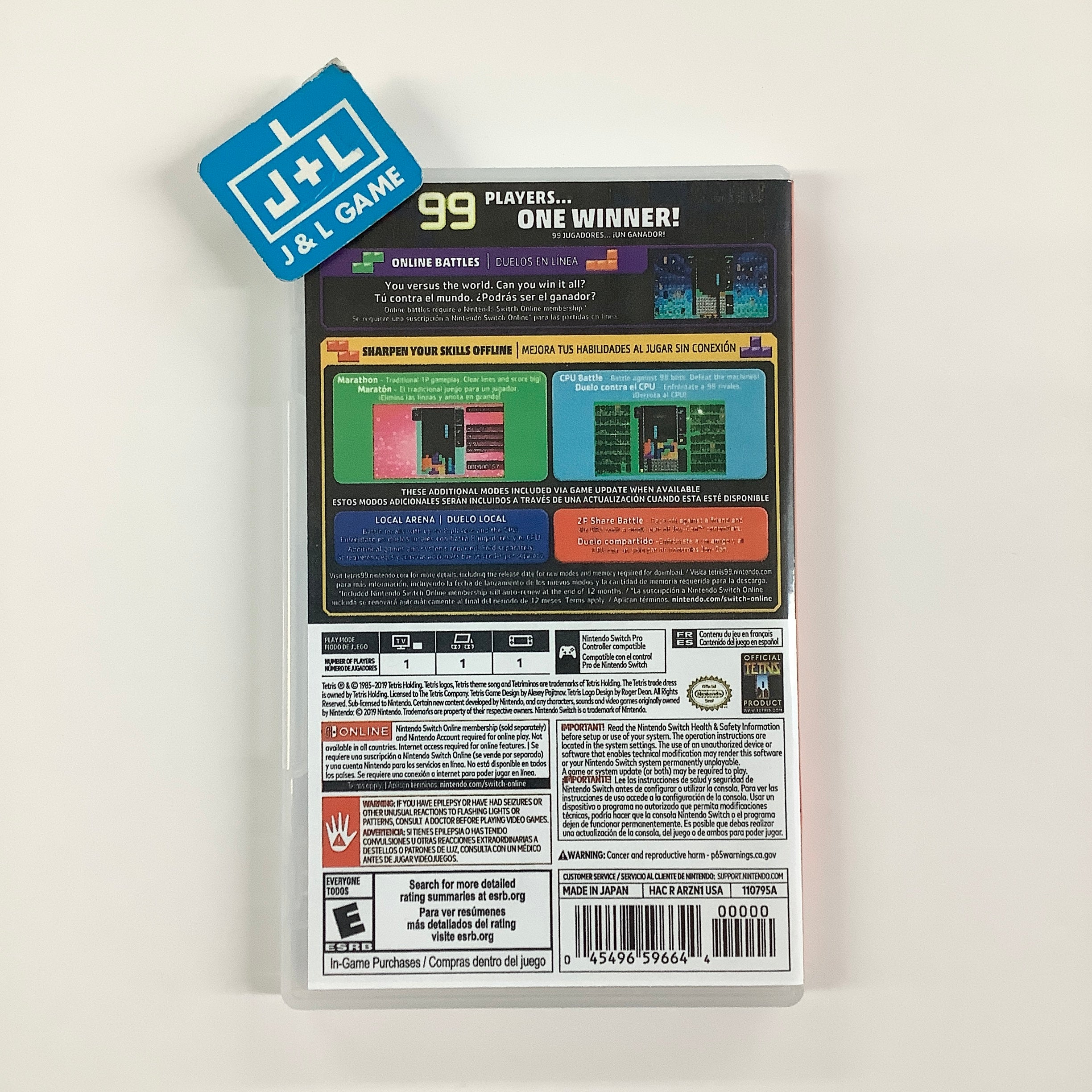 Tetris 99 - (NSW) Nintendo Switch [Pre-Owned] Video Games Nintendo