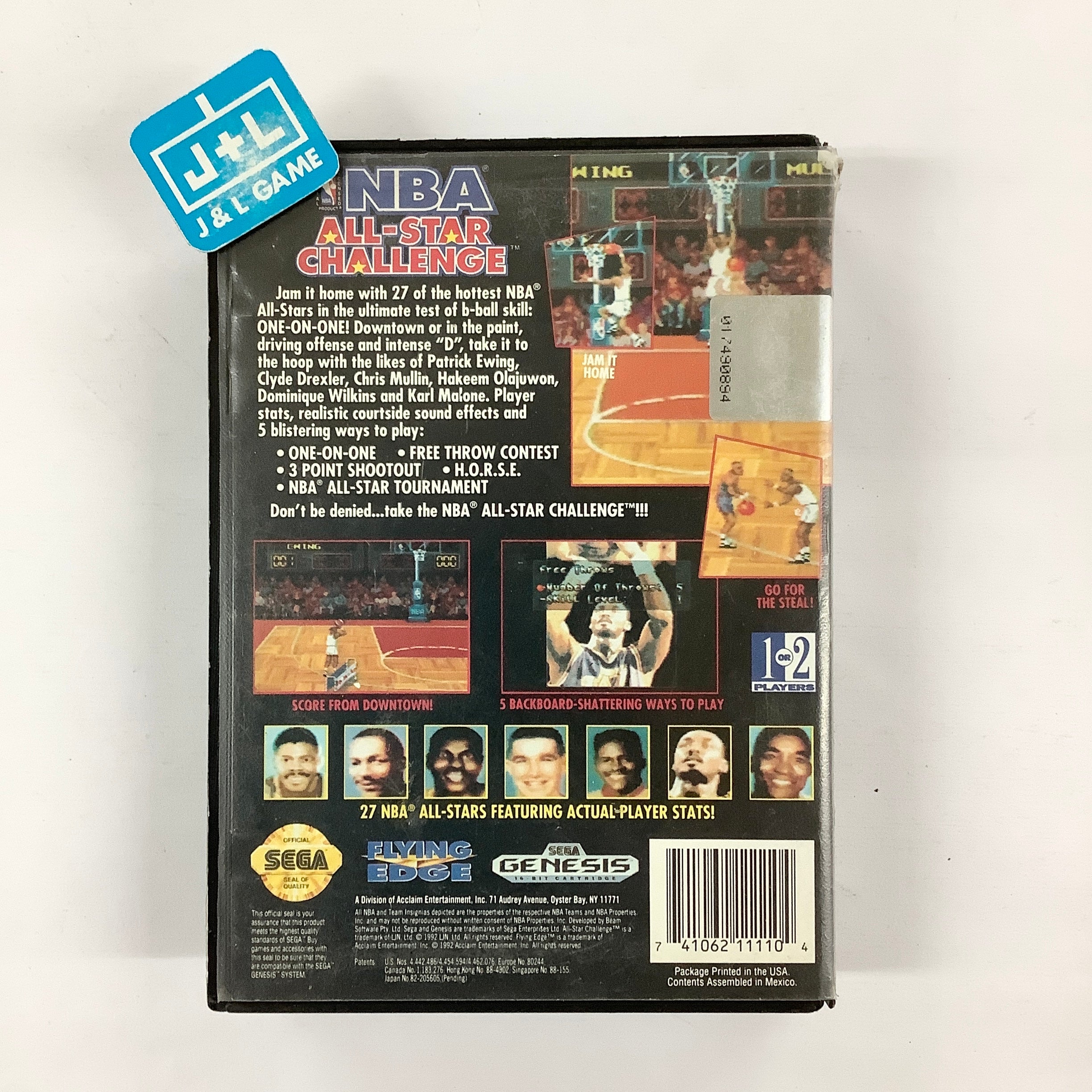 NBA All-Star Challenge - (SG) SEGA Genesis [Pre-Owned] Video Games Flying Edge   