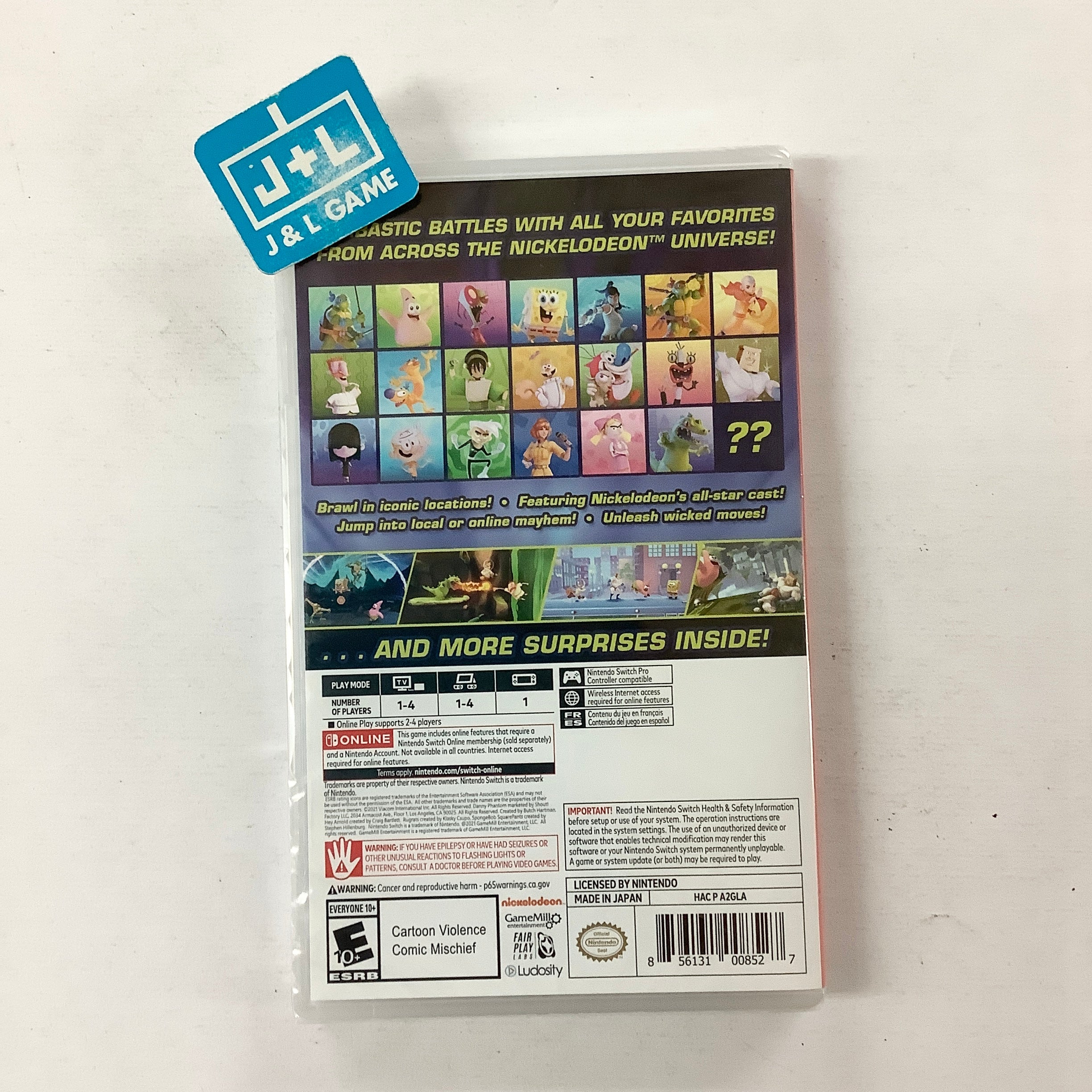 Nickelodeon All-Star Brawl - (NSW) Nintendo Switch Video Games GameMill Entertainment   