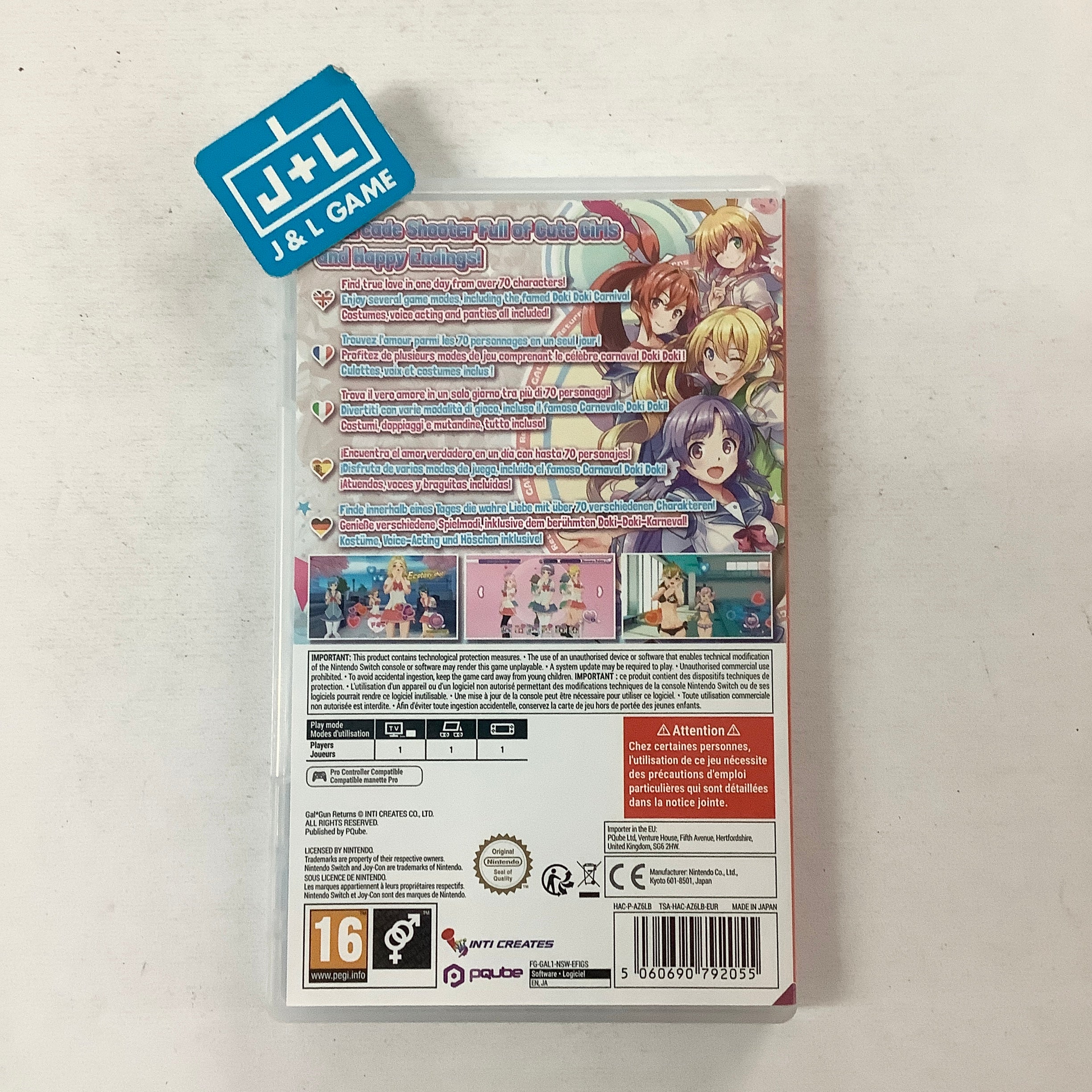 Gal*Gun Returns - (NSW) Nintendo Switch [Pre-Owned] (European Import) Video Games PQube