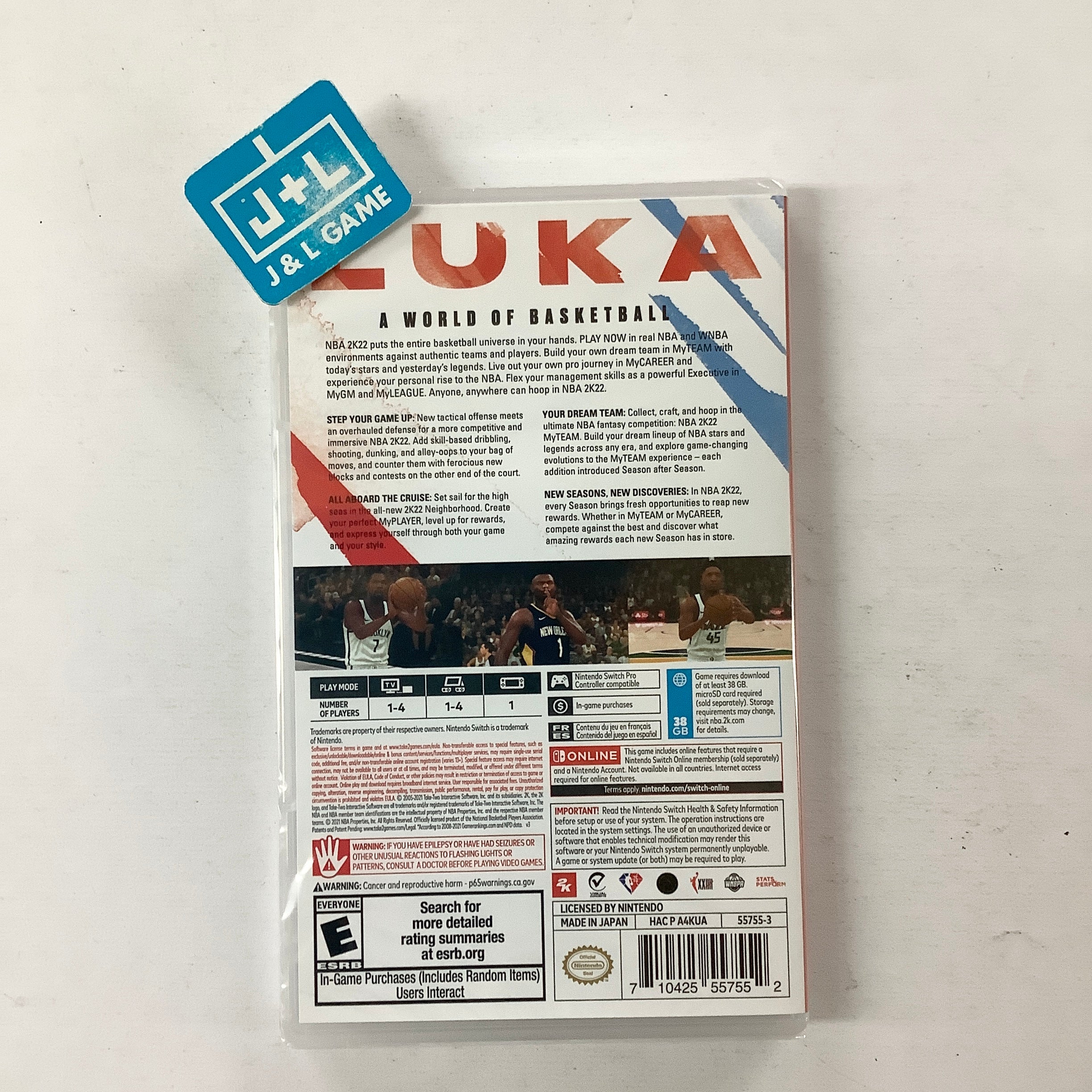 NBA 2K22 - (NSW) Nintendo Switch Video Games 2K Games   