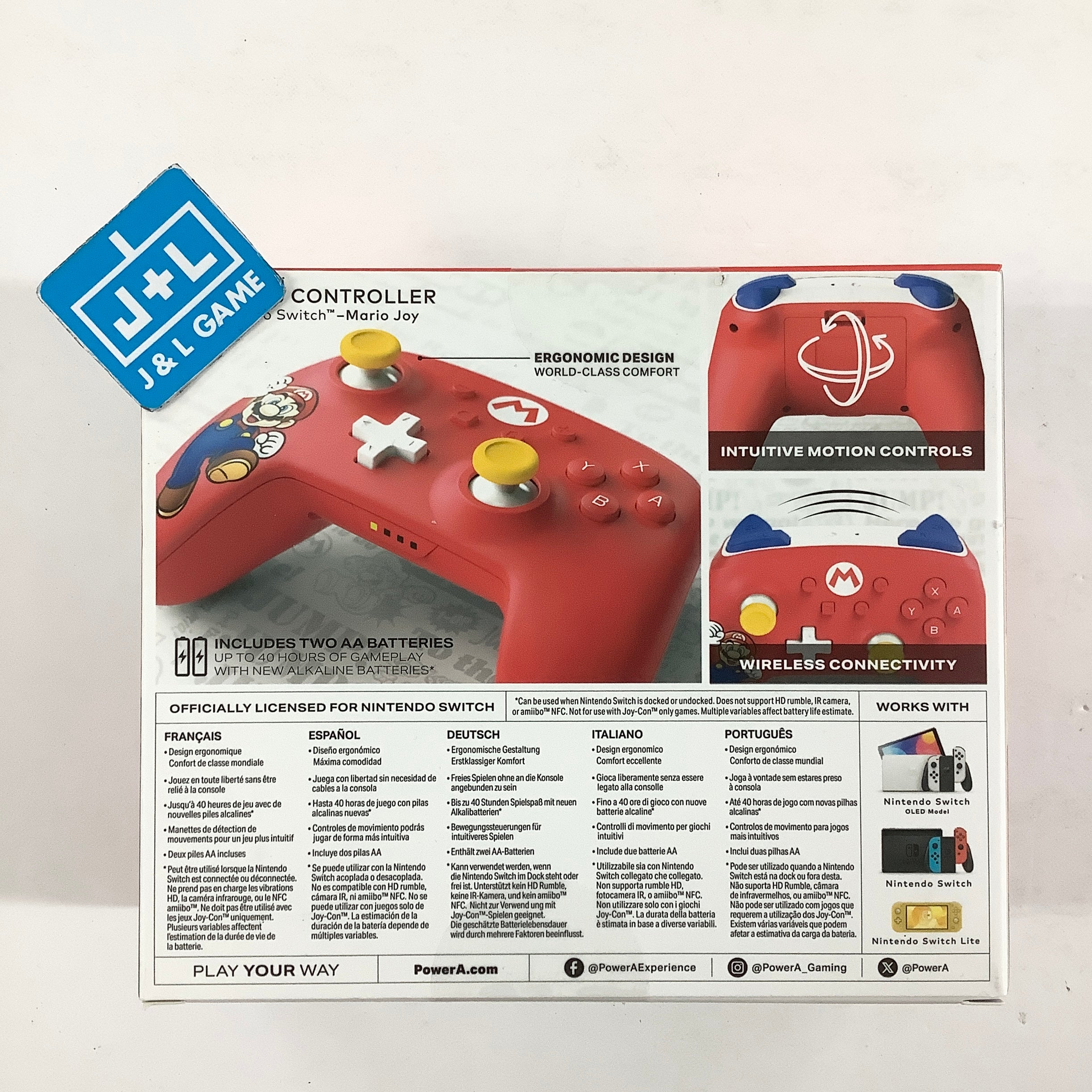 PowerA Wireless Controller (Mario Joy) - (NSW) Nintendo Switch ACCESSORIES PowerA