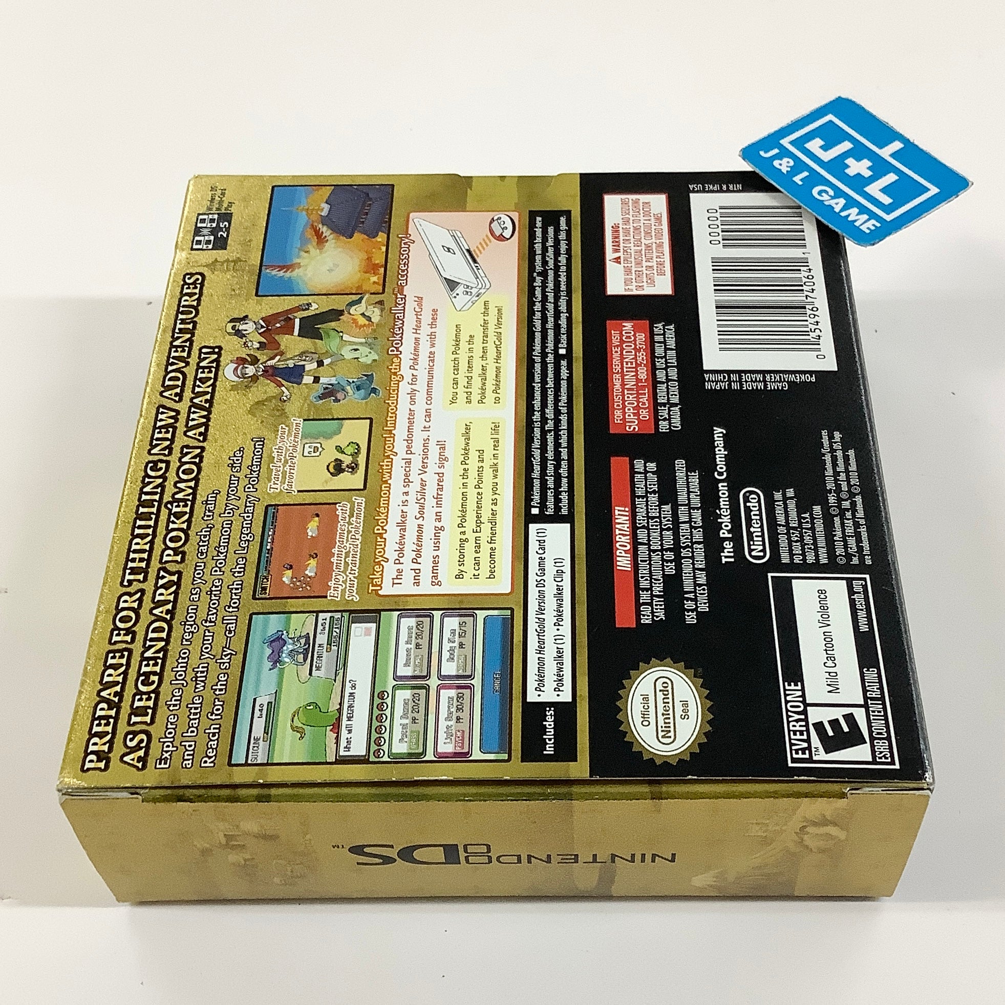 Pokemon HeartGold Version (w/ Pokewalker) - (NDS) Nintendo DS [Pre-Owned]