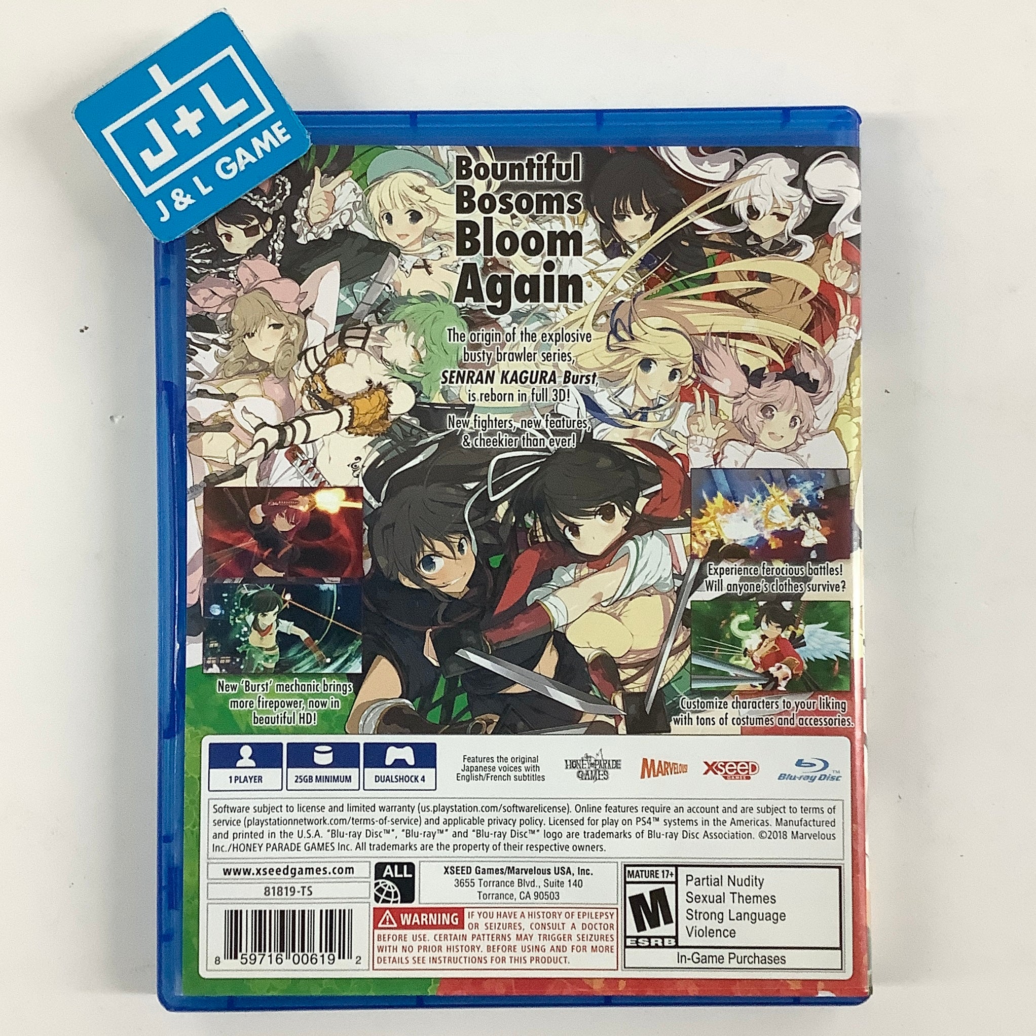 Senran Kagura Burst Re:Newal (At The Seams Edition) - (PS4) PlayStation 4 [Pre-Owned]