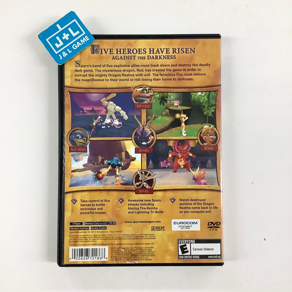 Spyro: A Hero's Tail - (PS2) PlayStation 2 [Pre-Owned] Video Games VU Games
