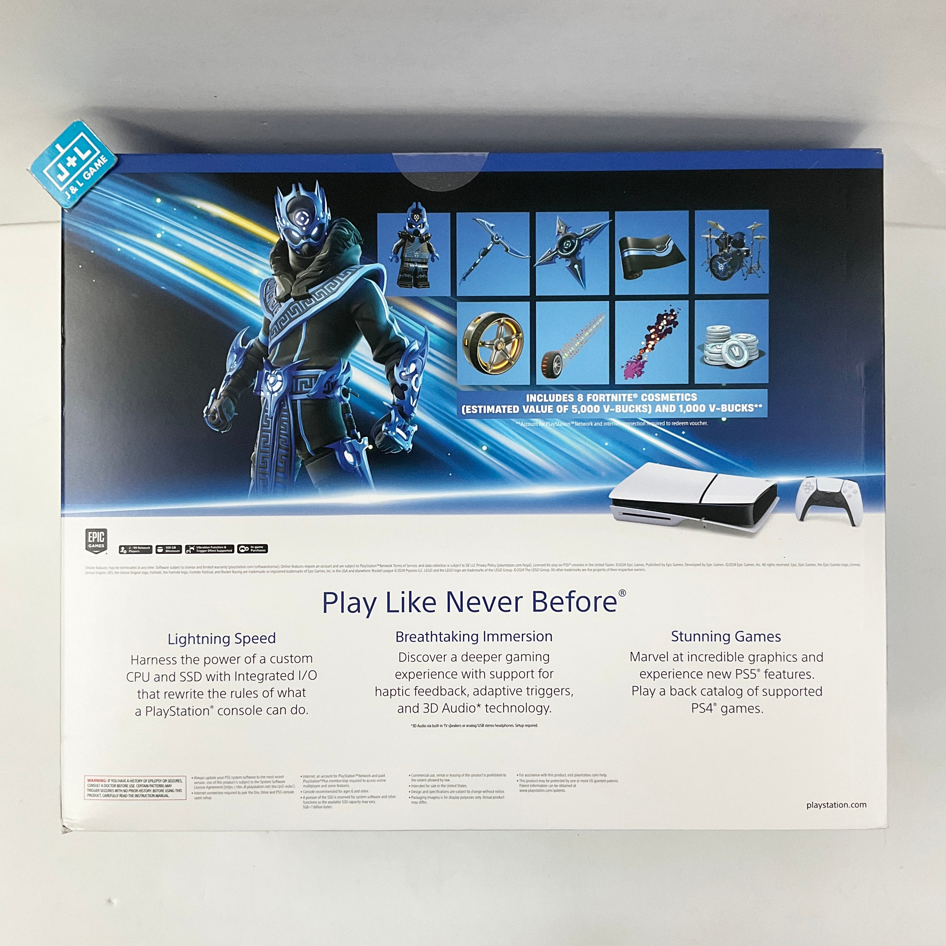 SONY PlayStation 5 Disc Edition Console (Fortnite Cobalt Star Disc Edition) (Model CFI-2015) - (PS5) PlayStation 5 CONSOLE PlayStation