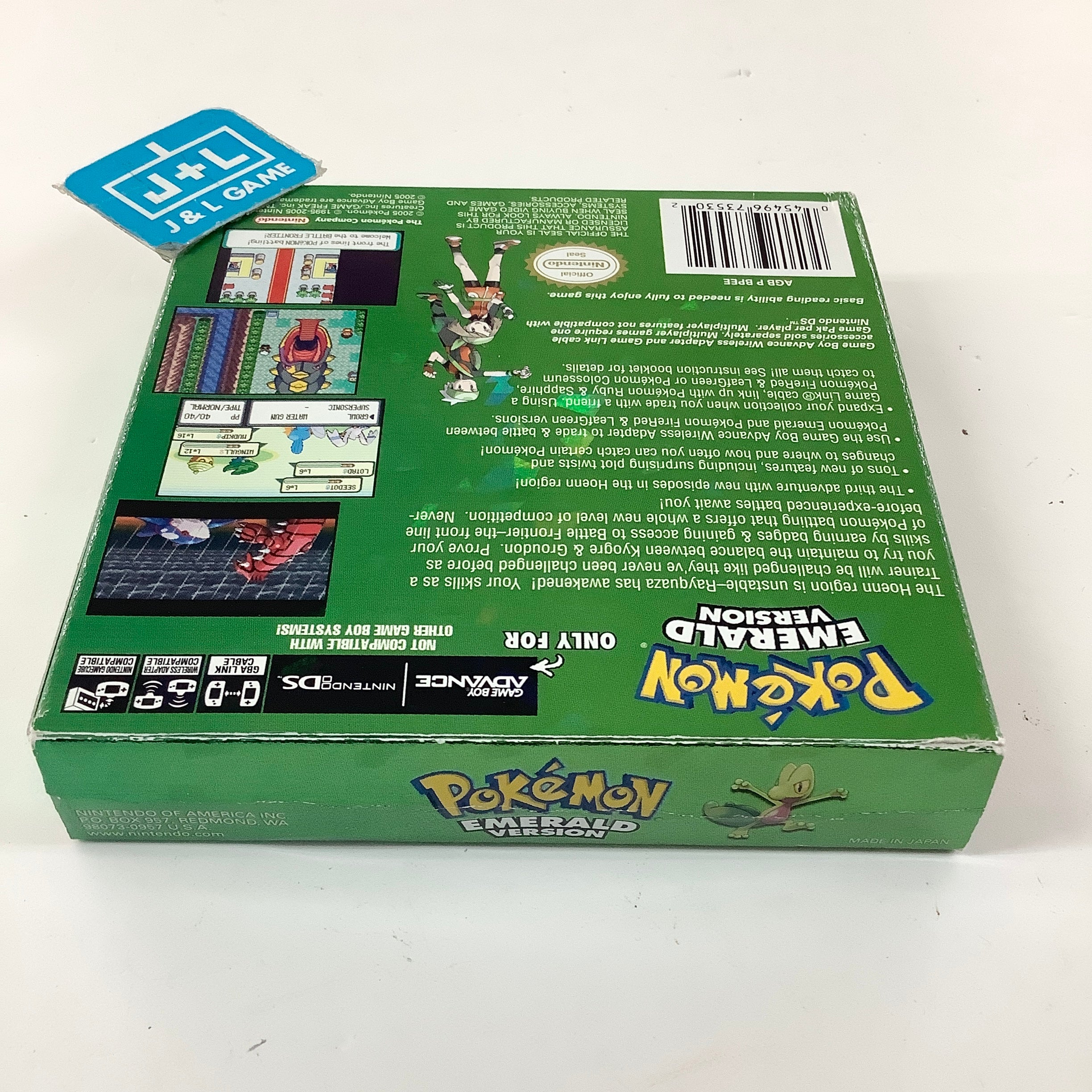 Pokemon Emerald Version - (GBA) Game Boy Advance [Pre-Owned] Video Games Nintendo