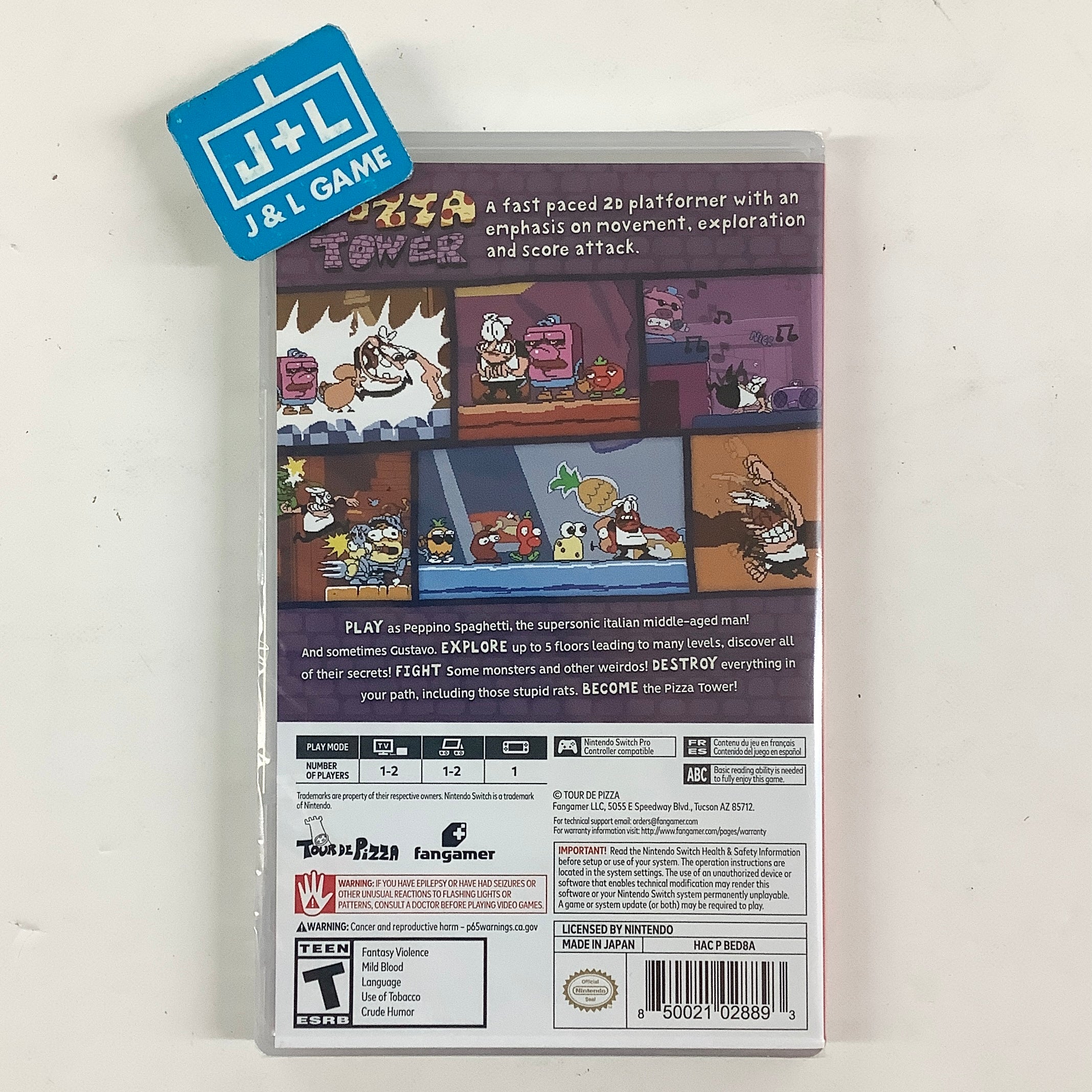Pizza Tower - (NSW) Nintendo Switch Video Games Fangamer