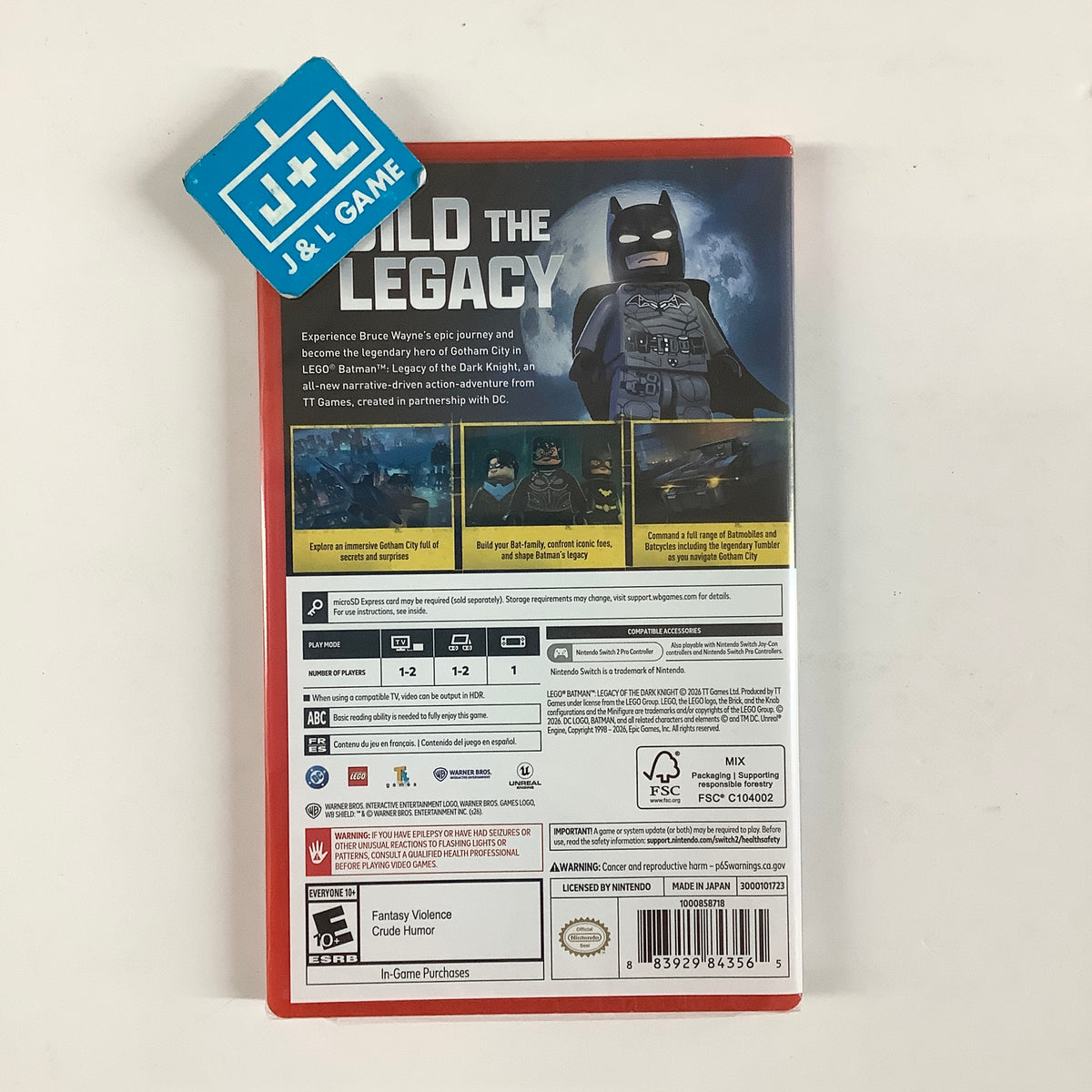 LEGO Batman: Legacy of the Dark Knight - (NS2) Nintendo Switch 2 Video Games Warner Bros Interactive Entertainment