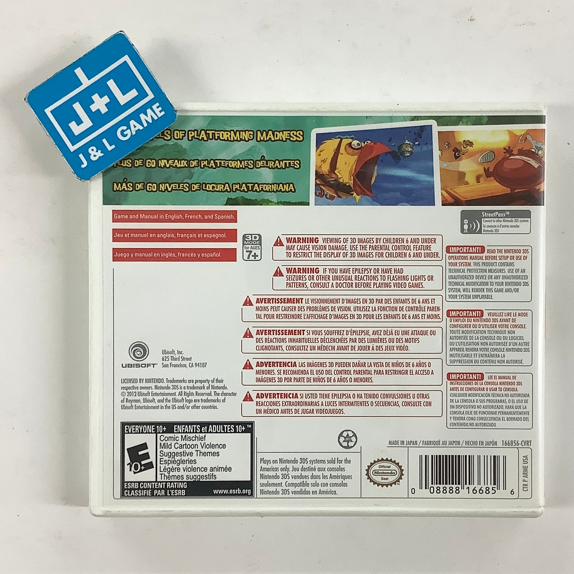 Rayman Origins - Nintendo 3DS [Pre-Owned]