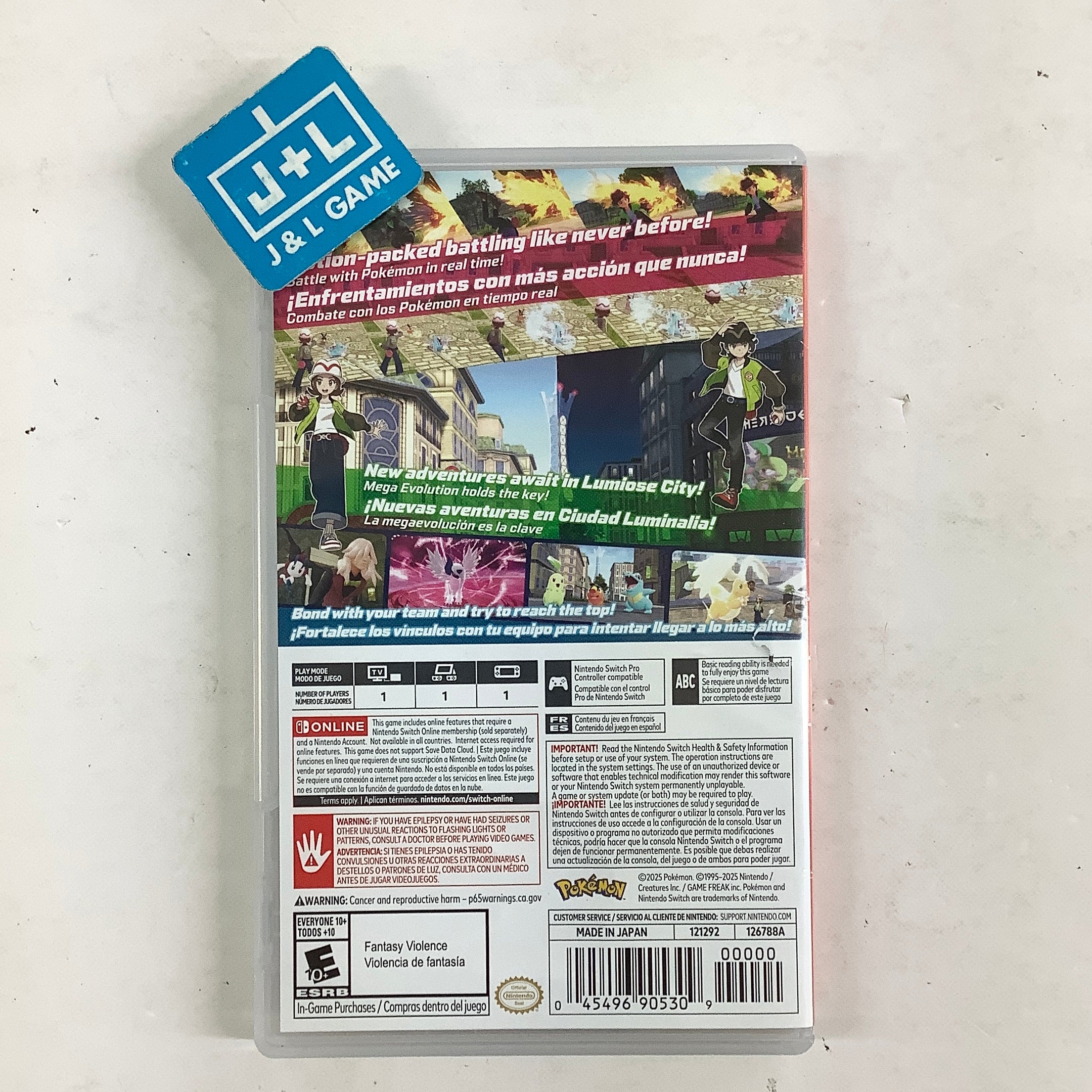 Pokémon Legends: Z-A - (NSW) Nintendo Switch [Pre-Owned] Video Games Nintendo