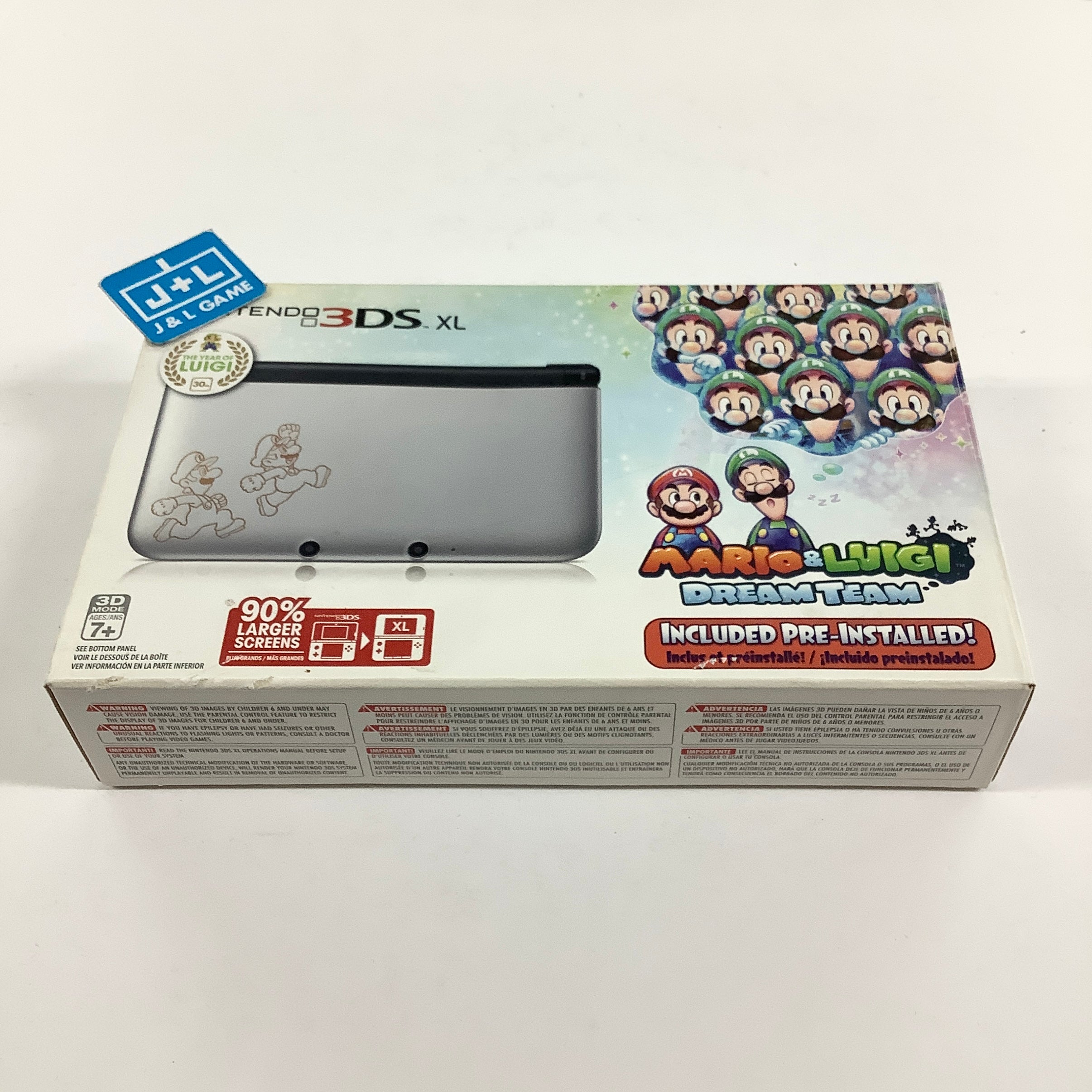 Nintendo 3DS XL ConsoleL (Silver Mario & Luigi) - Nintendo 3DS [Pre-Owned] Consoles Nintendo