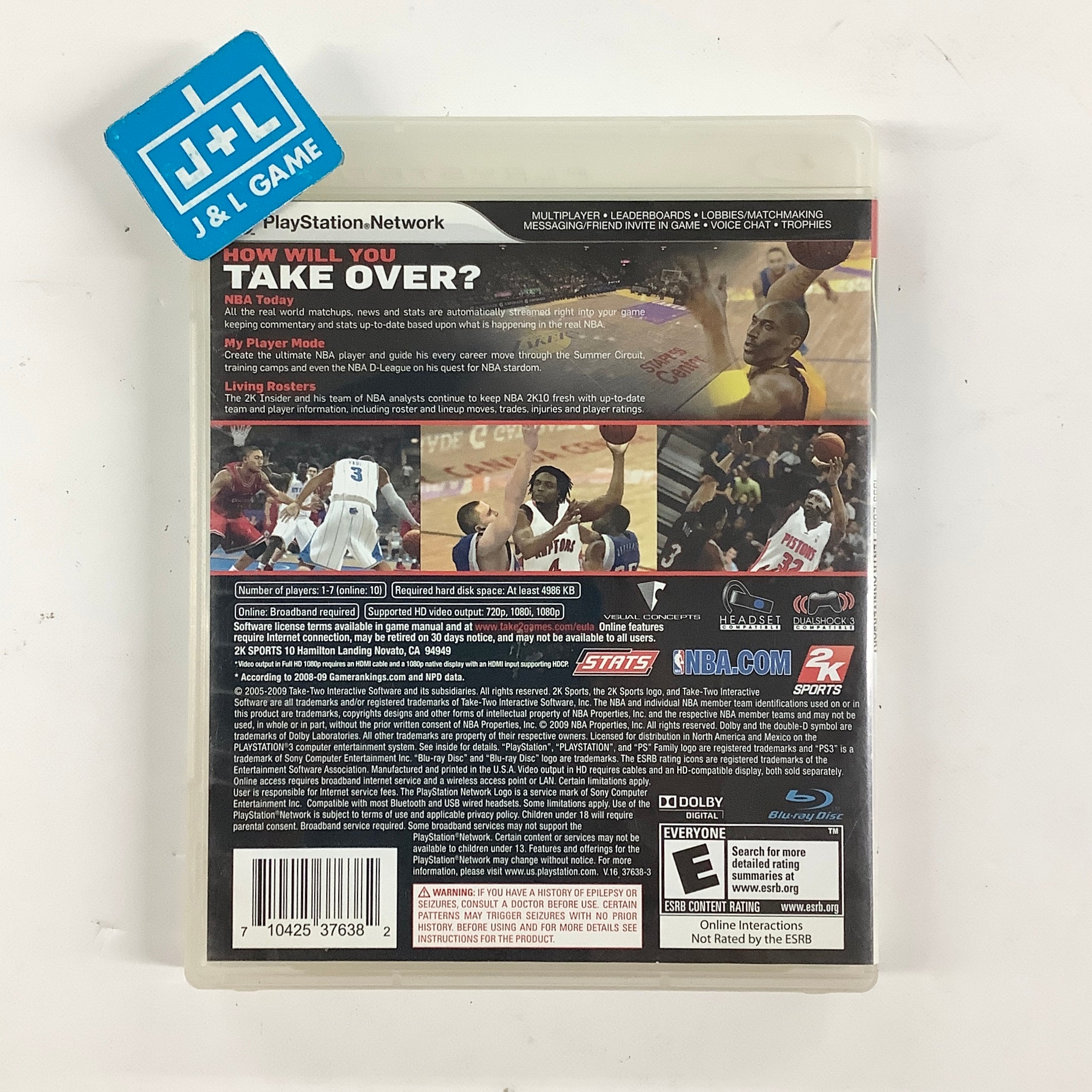 NBA 2K10 - (PS3) PlayStation 3 [Pre-Owned] Video Games 2K Sports