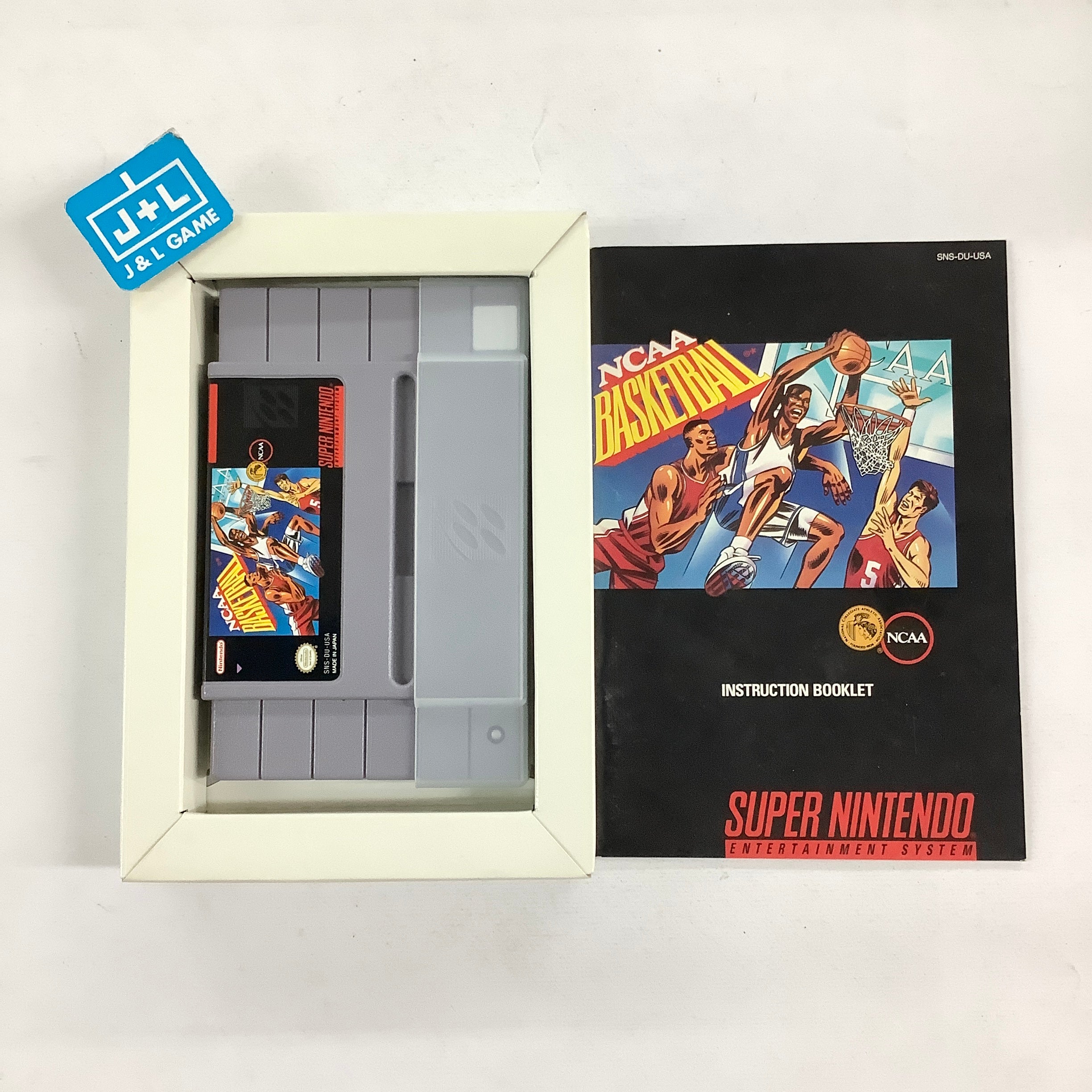 NCAA Basketball - (SNES) Super Nintendo [Pre-Owned] Video Games Acclaim