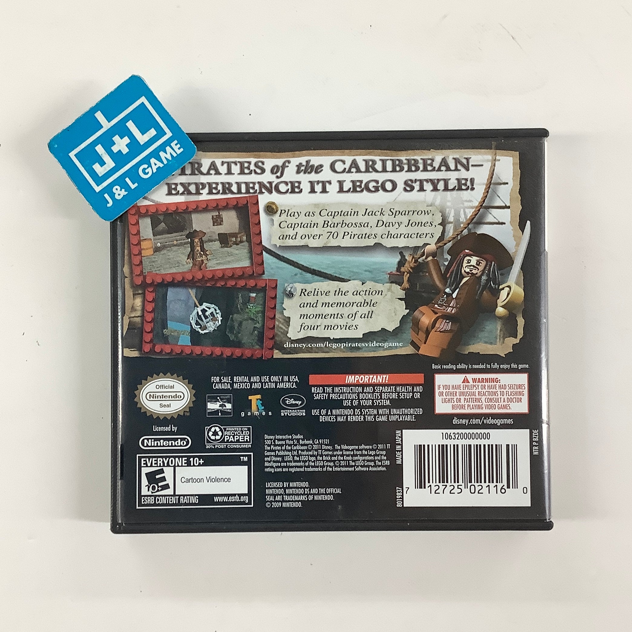 LEGO Pirates of the Caribbean: The Video Game - (NDS) Nintendo DS [Pre-Owned] Video Games Disney Interactive Studios