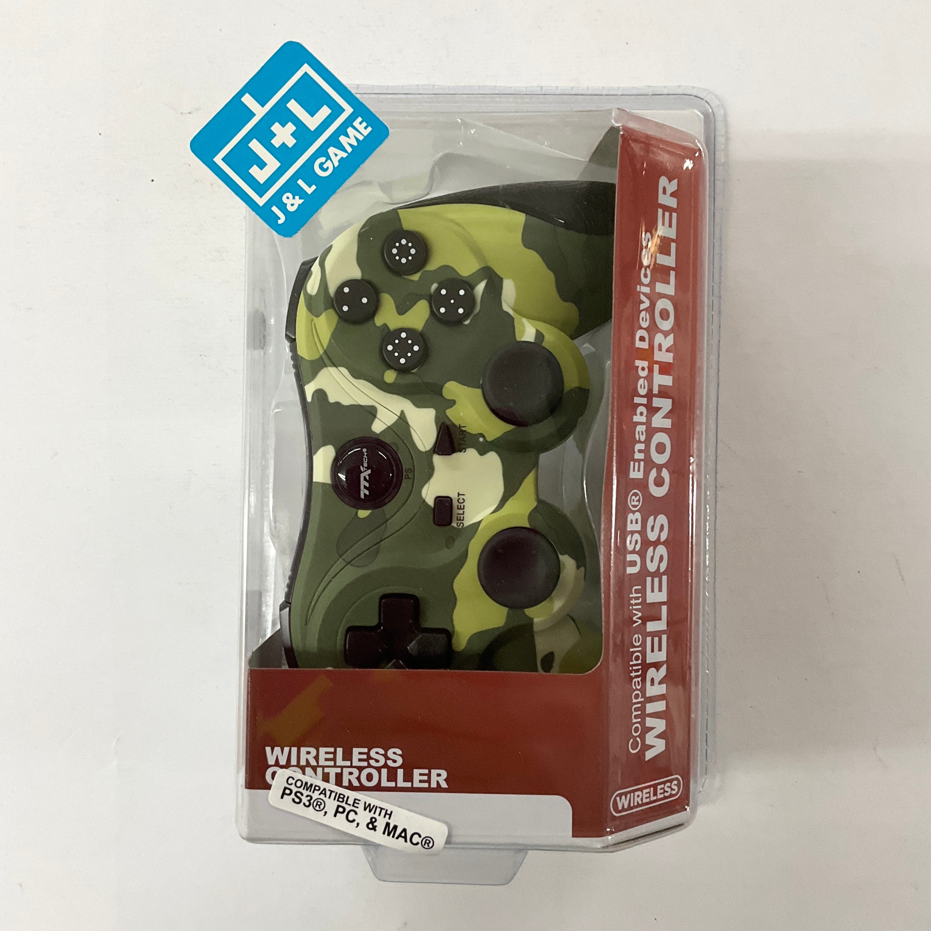 TTX Playstation 3 Universal Wireless Controller (Green Camo) - (PS3) PlayStation 3 Accessories TTX Tech   