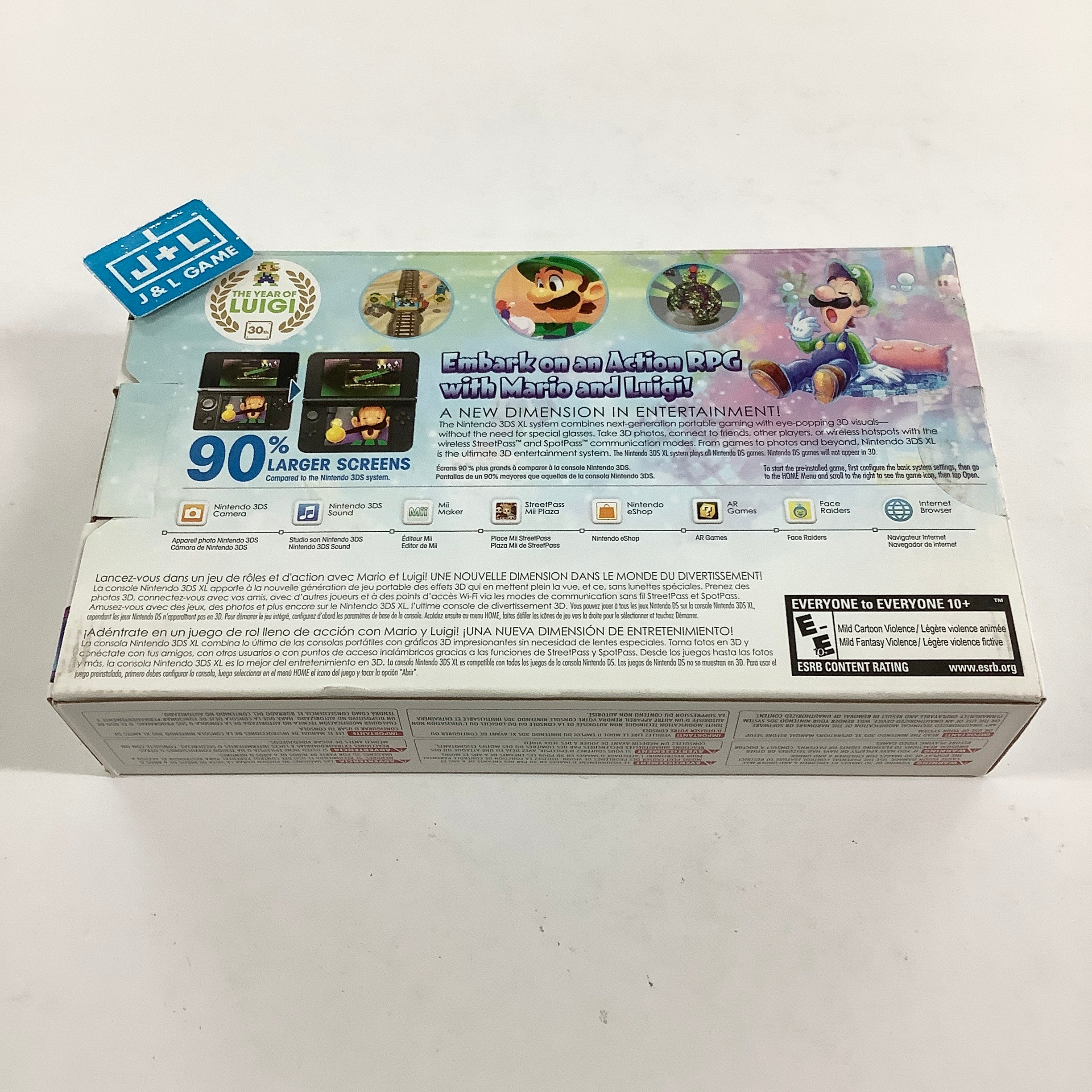 Nintendo 3DS XL Console (Mario & Luigi Silver) - Nintendo 3DS [Pre-Owned] Consoles Nintendo