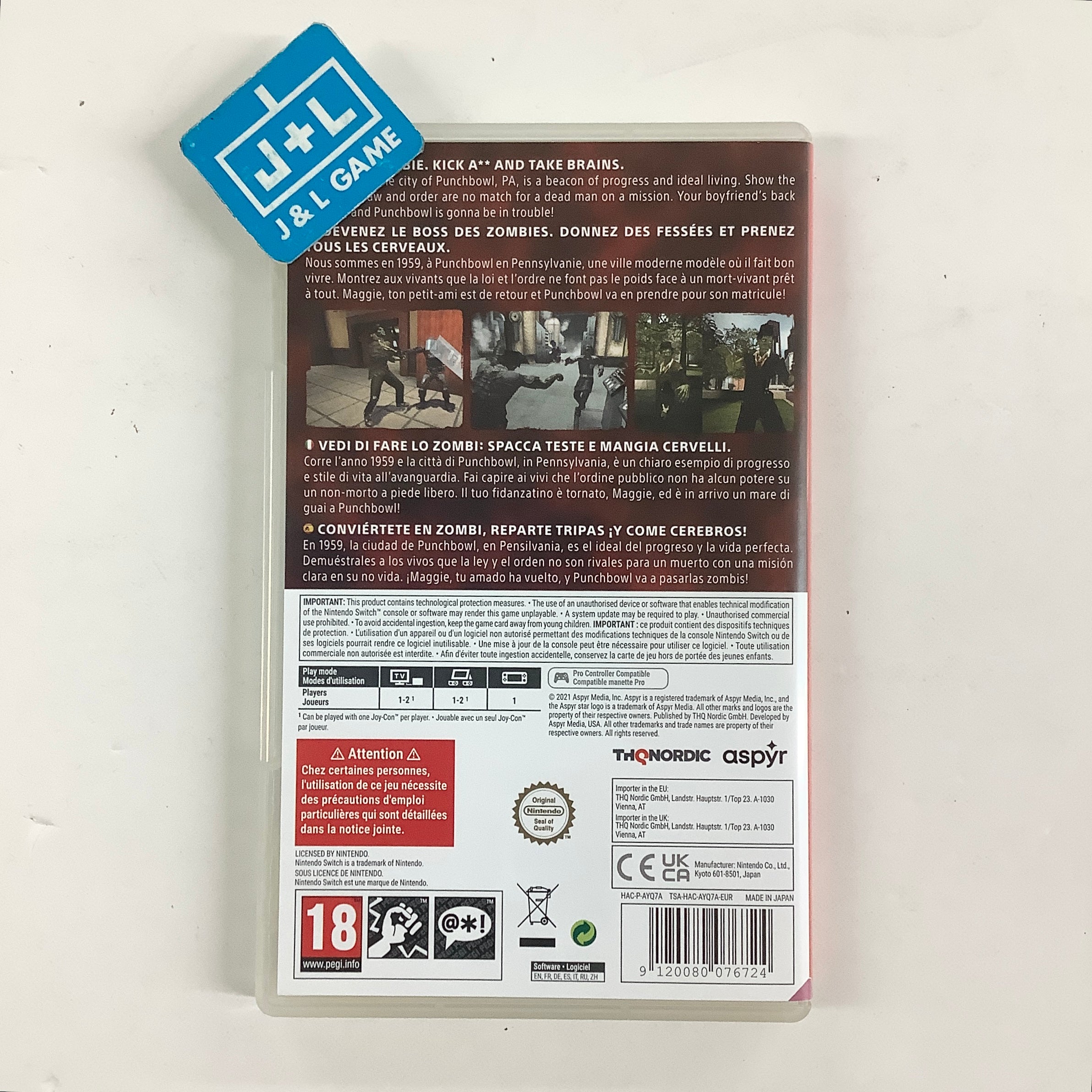 Stubbs the Zombie Rebel Without a Pulse - (NSW) Nintendo Switch [Pre-Owned] (European Import) Video Games THQ