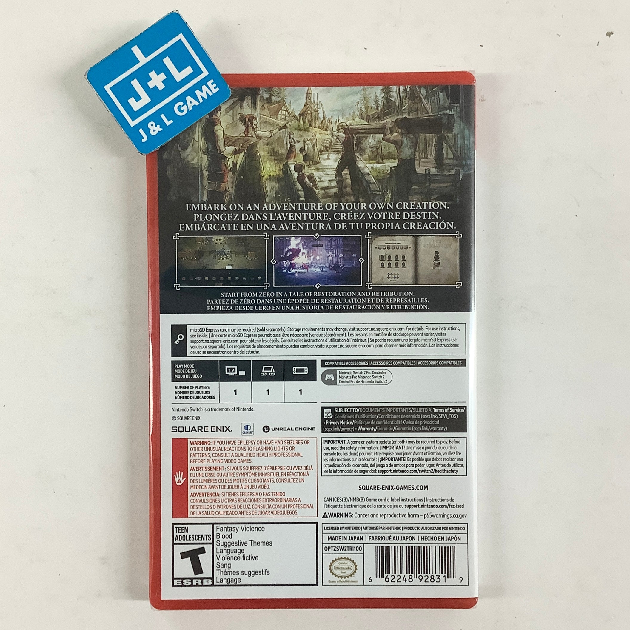 【新品】OCTOPATH TRAVELER 0 Switch2 シュリンク付き Octopath Traveler 0, Nintendo Switch 2 - Walmart.com