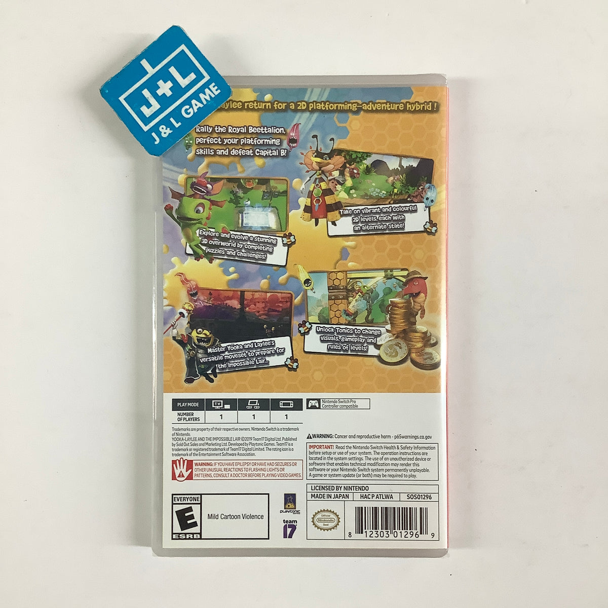 Yooka-Laylee & The Impossible Lair - (NSW) Nintendo Switch Video Games Team 17