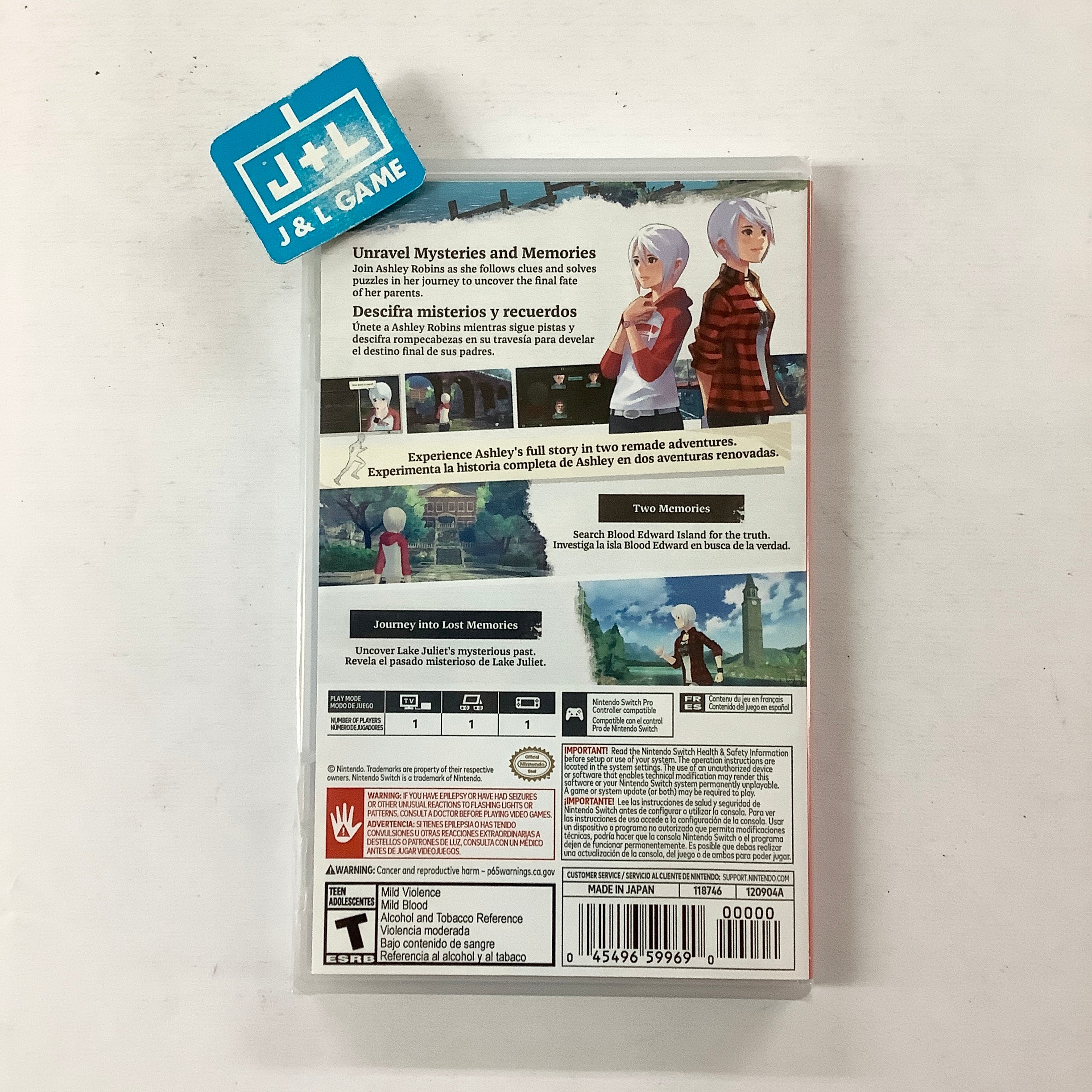 Another Code: Recollection - (NSW) Nintendo Switch Video Games Nintendo   