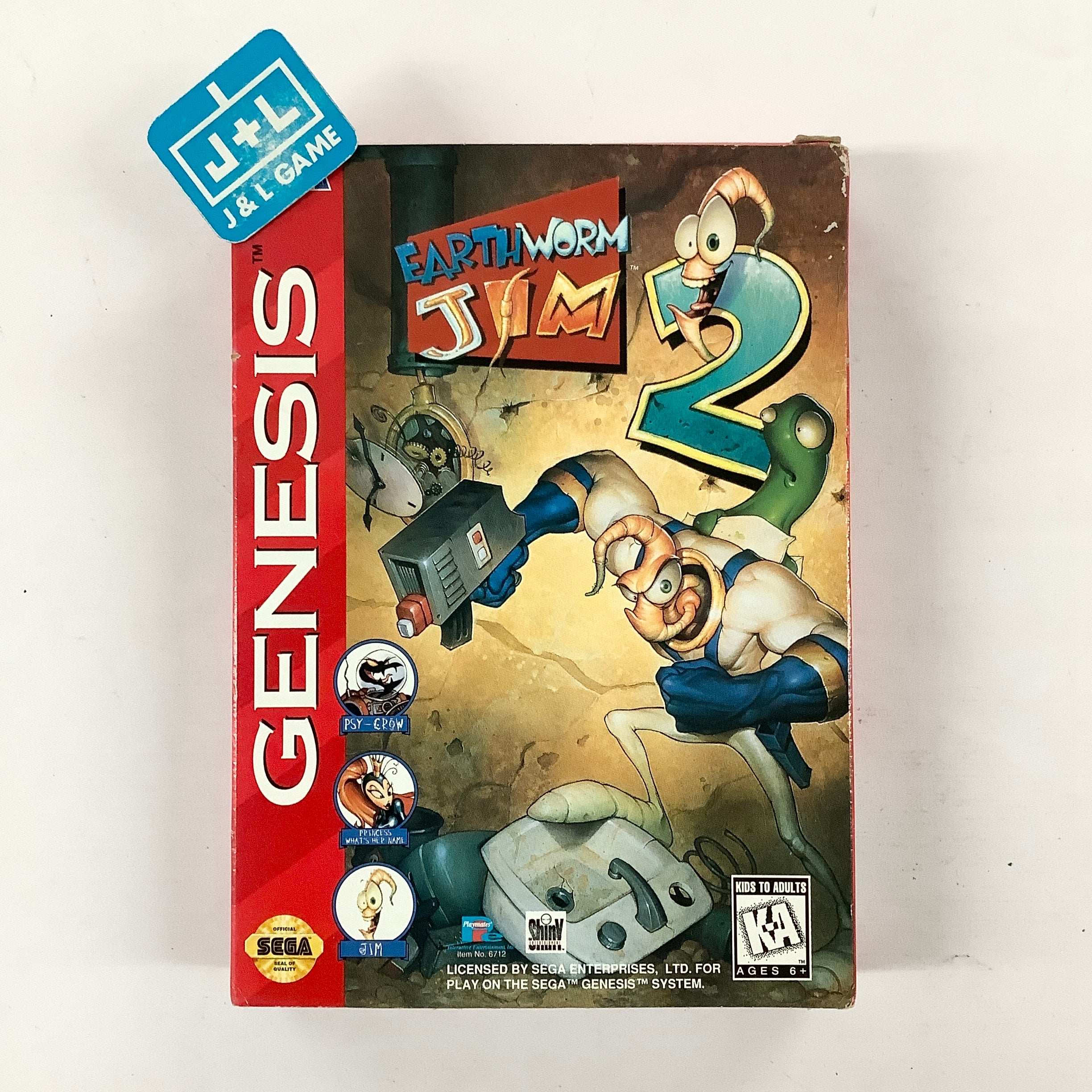 Earthworm Jim 2 - (SG) SEGA Genesis [Pre-Owned] Video Games Playmates   