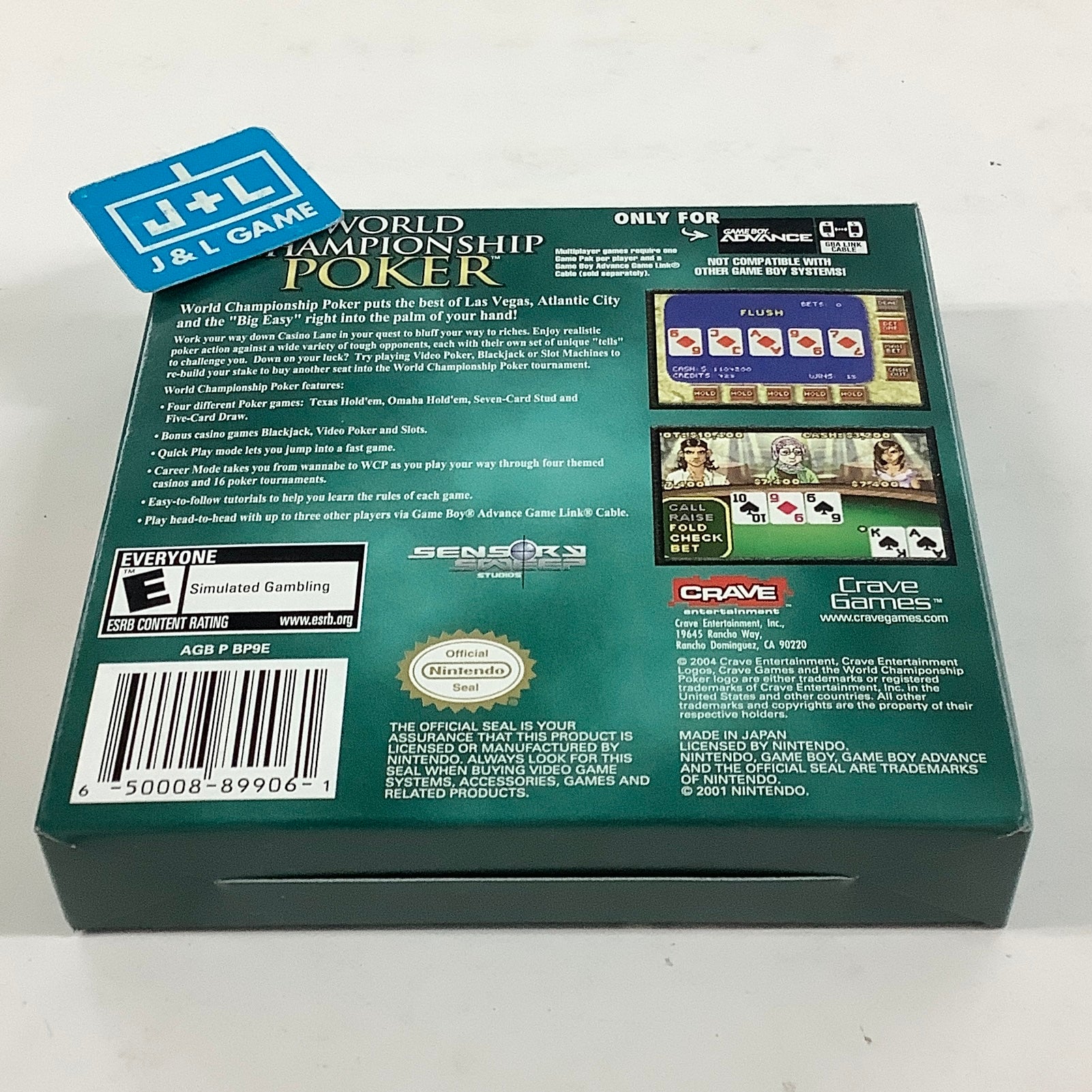 World Championship Poker - (GBA) Game Boy Advance [Pre-Owned] Video Games Crave