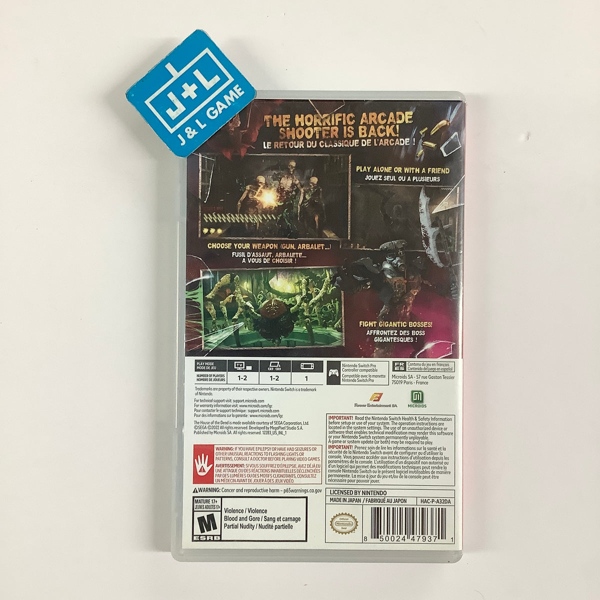 The House of the Dead: Remake - (NSW) Nintendo Switch [Pre-Owned] Video Games Microids