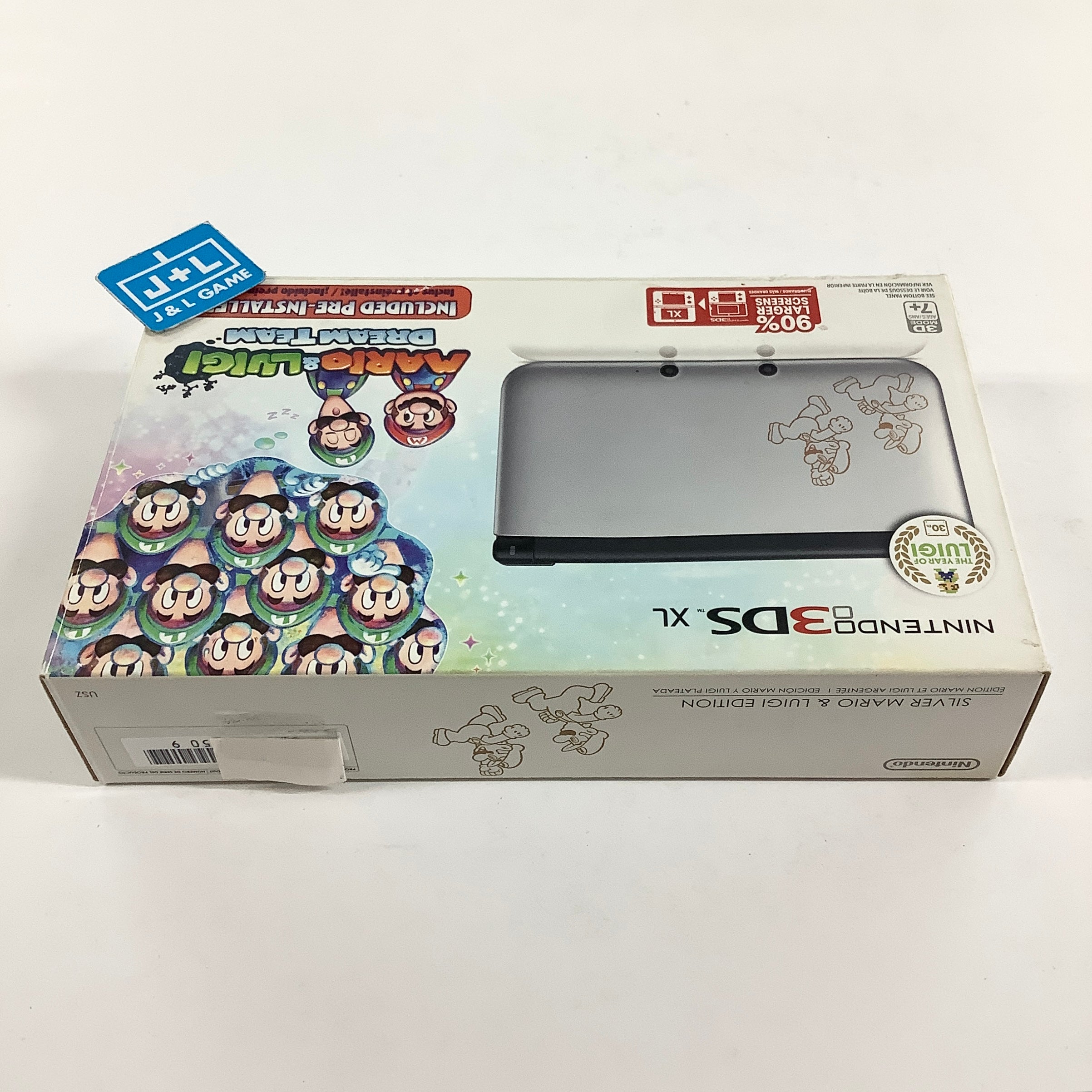 Nintendo 3DS XL ConsoleL (Silver Mario & Luigi) - Nintendo 3DS [Pre-Owned] Consoles Nintendo