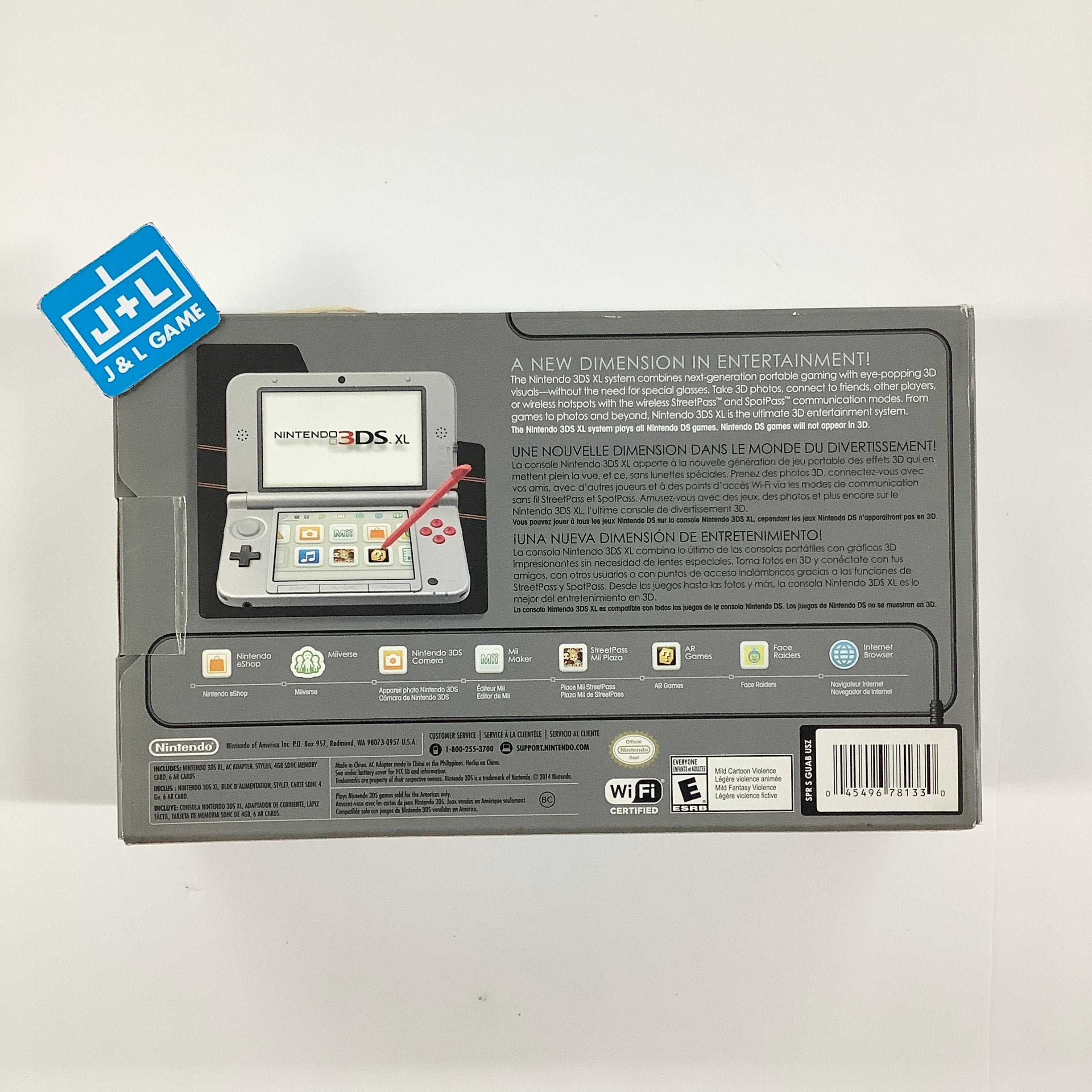 Nintendo 3DS XL Console (Retro NES) - Nintendo 3DS [Pre-Owned] Consoles Nintendo