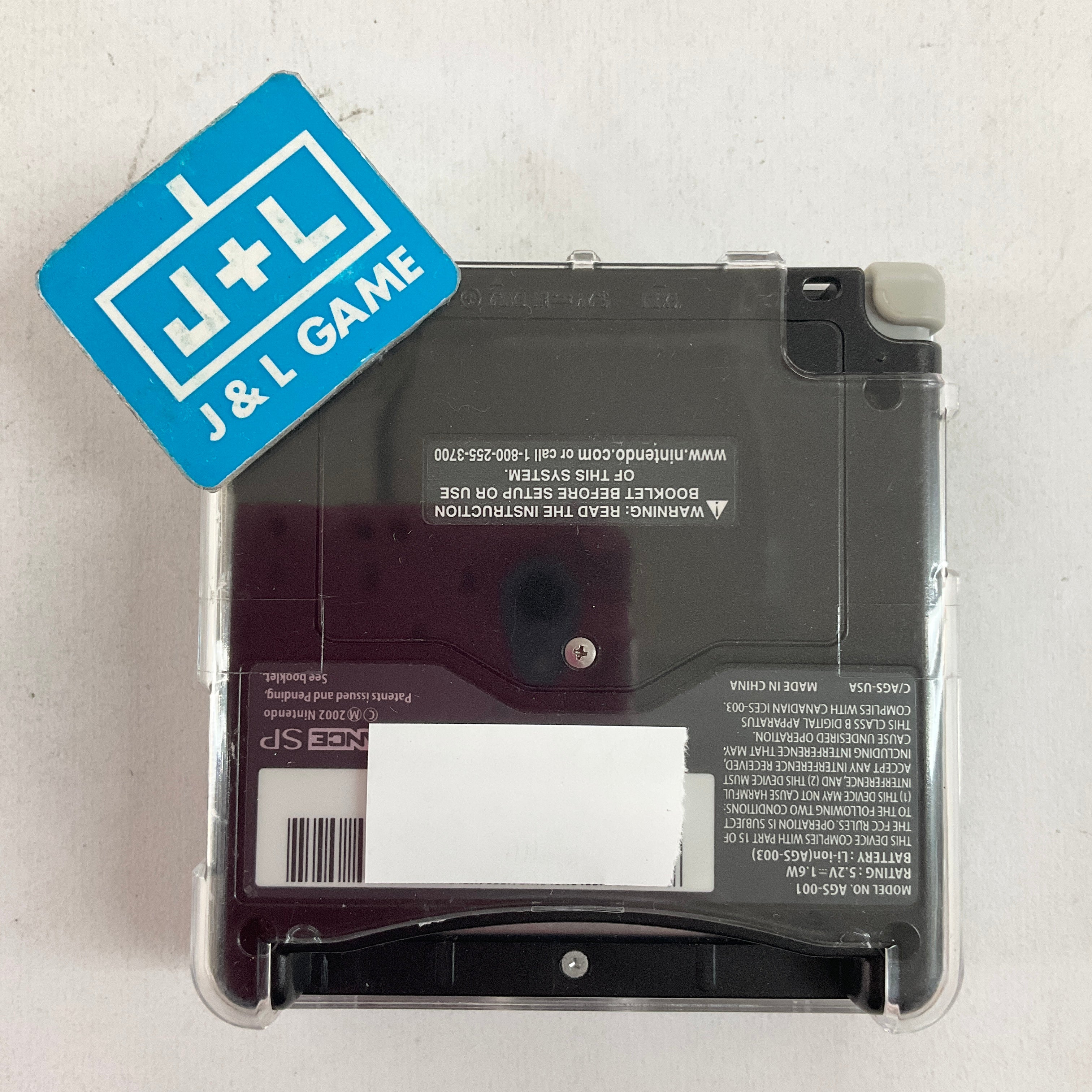 Game Boy Advance SP Plastic Protector (Clear) - (GBA) Game Boy Advance Accessories Nintendo