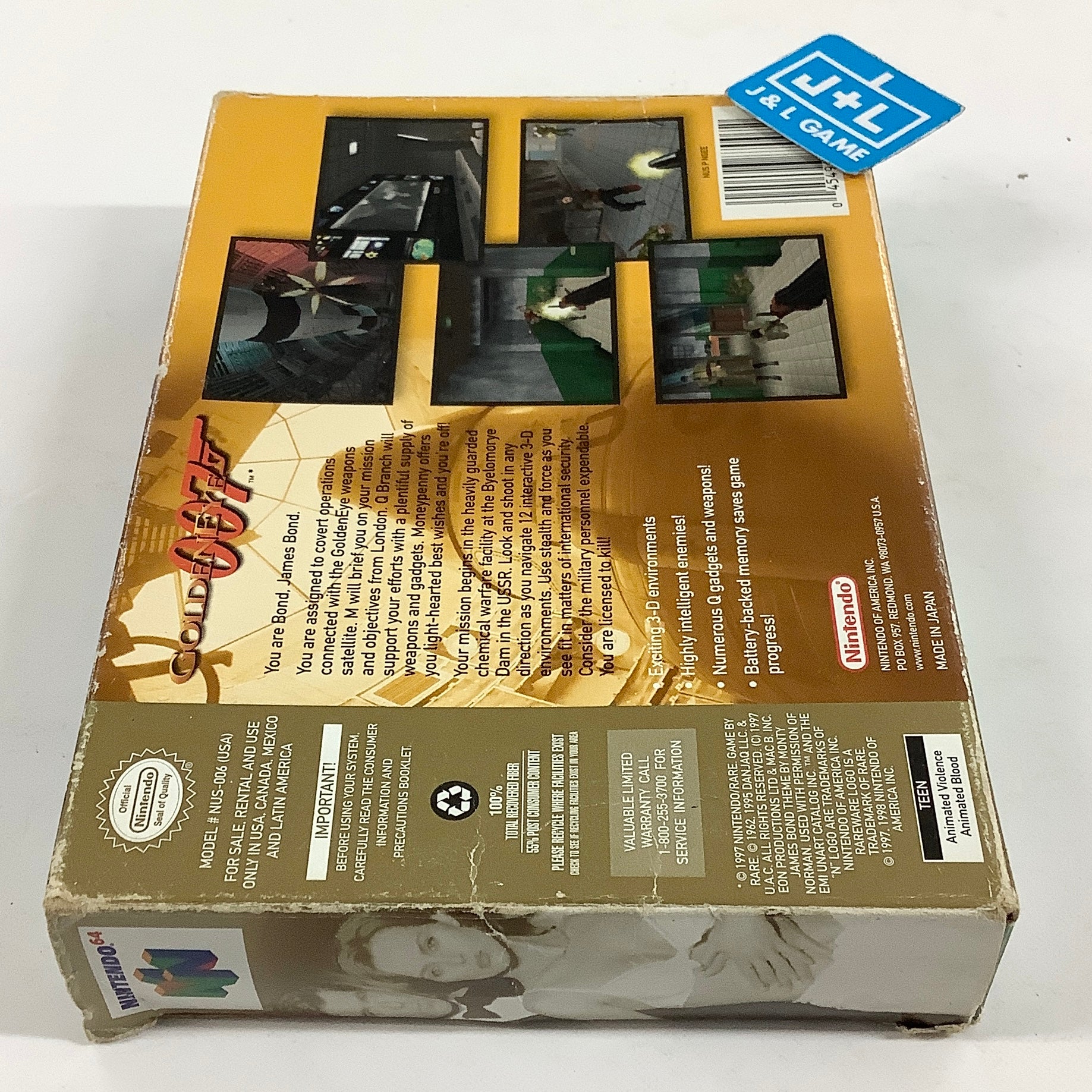 GoldenEye 007 (Player's Choice) - (N64) Nintendo 64 [Pre-Owned] Video Games Nintendo
