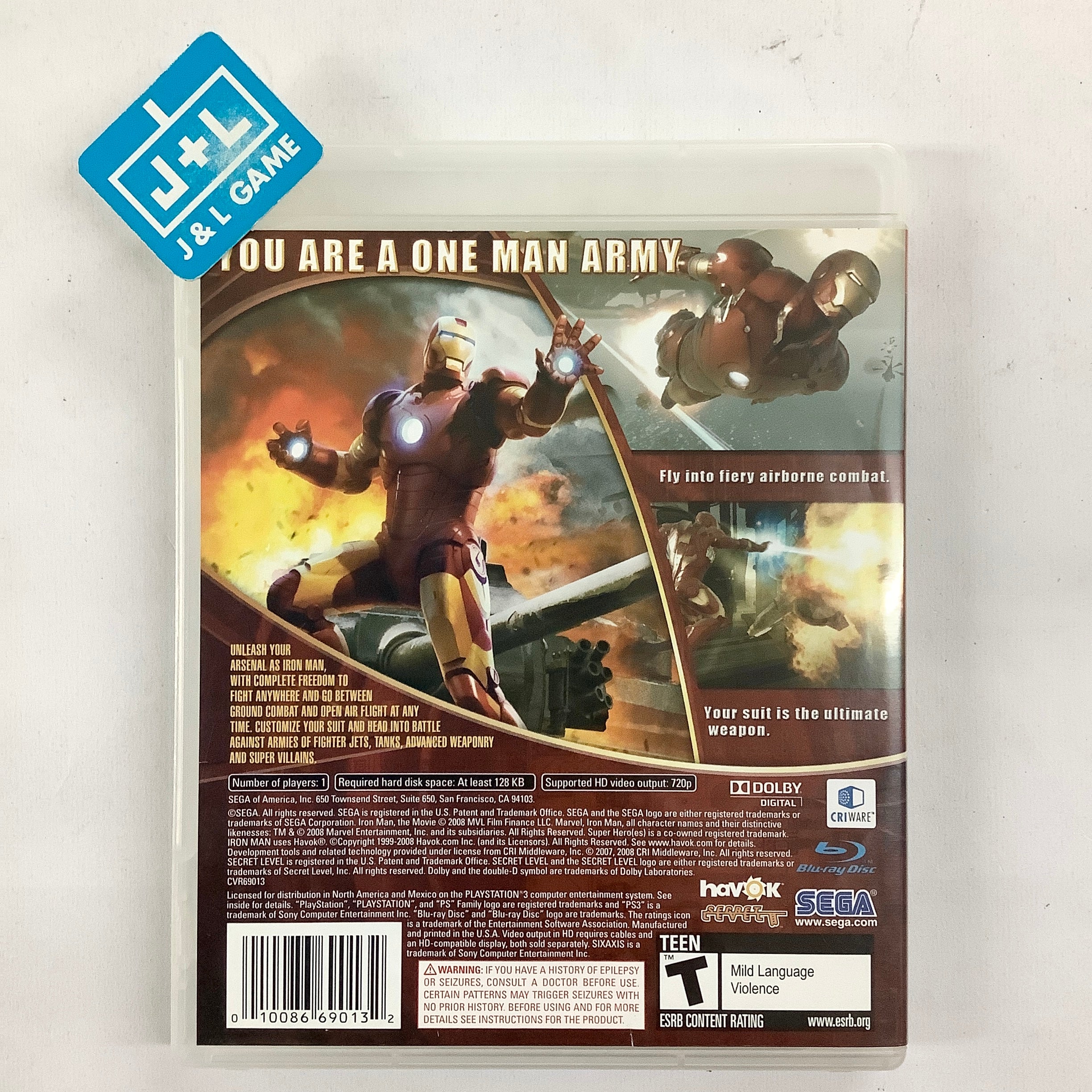 Iron Man - (PS3) PlayStation 3 [Pre-Owned] Video Games Sega