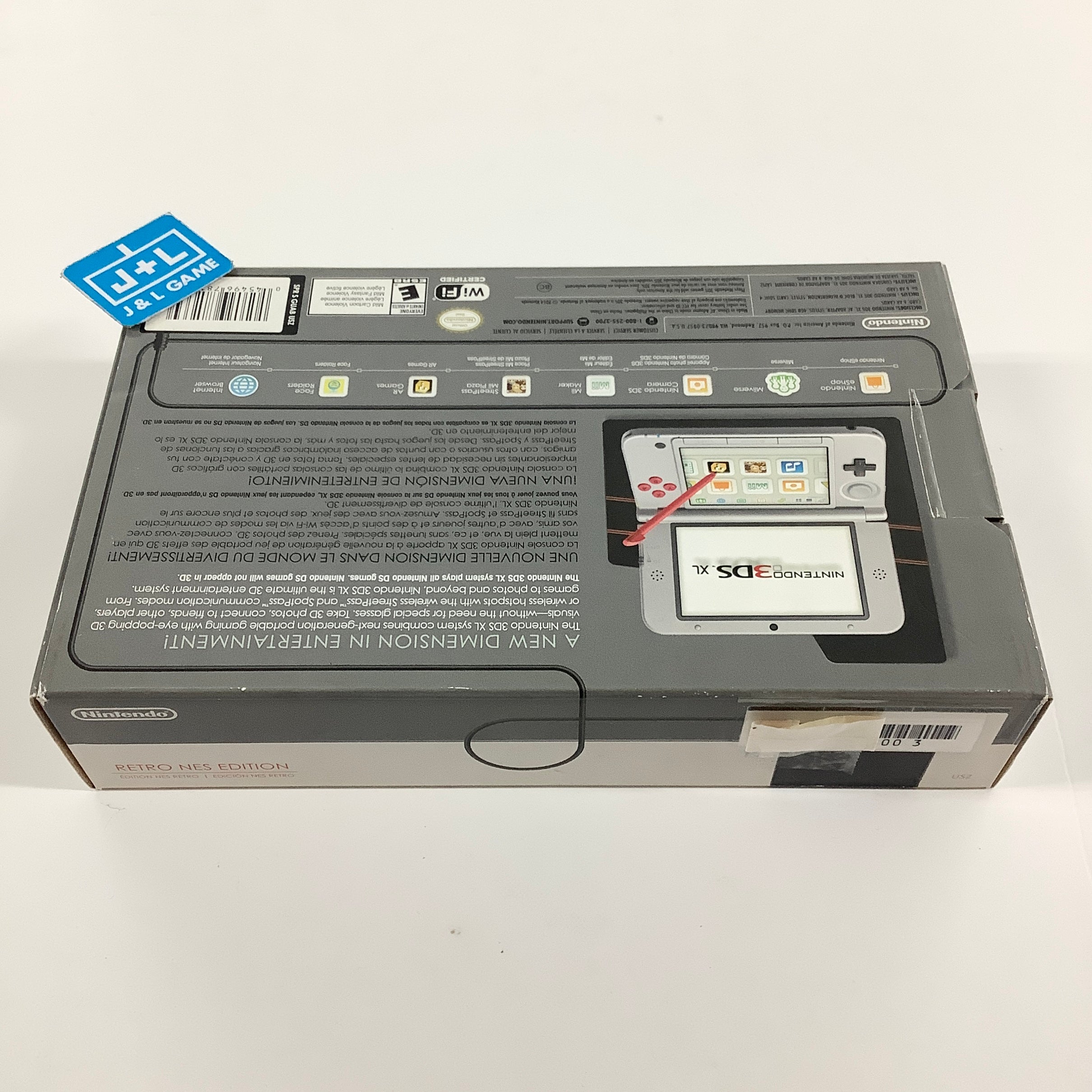 Nintendo 3DS XL Console (Retro NES) - Nintendo 3DS [Pre-Owned] Consoles Nintendo