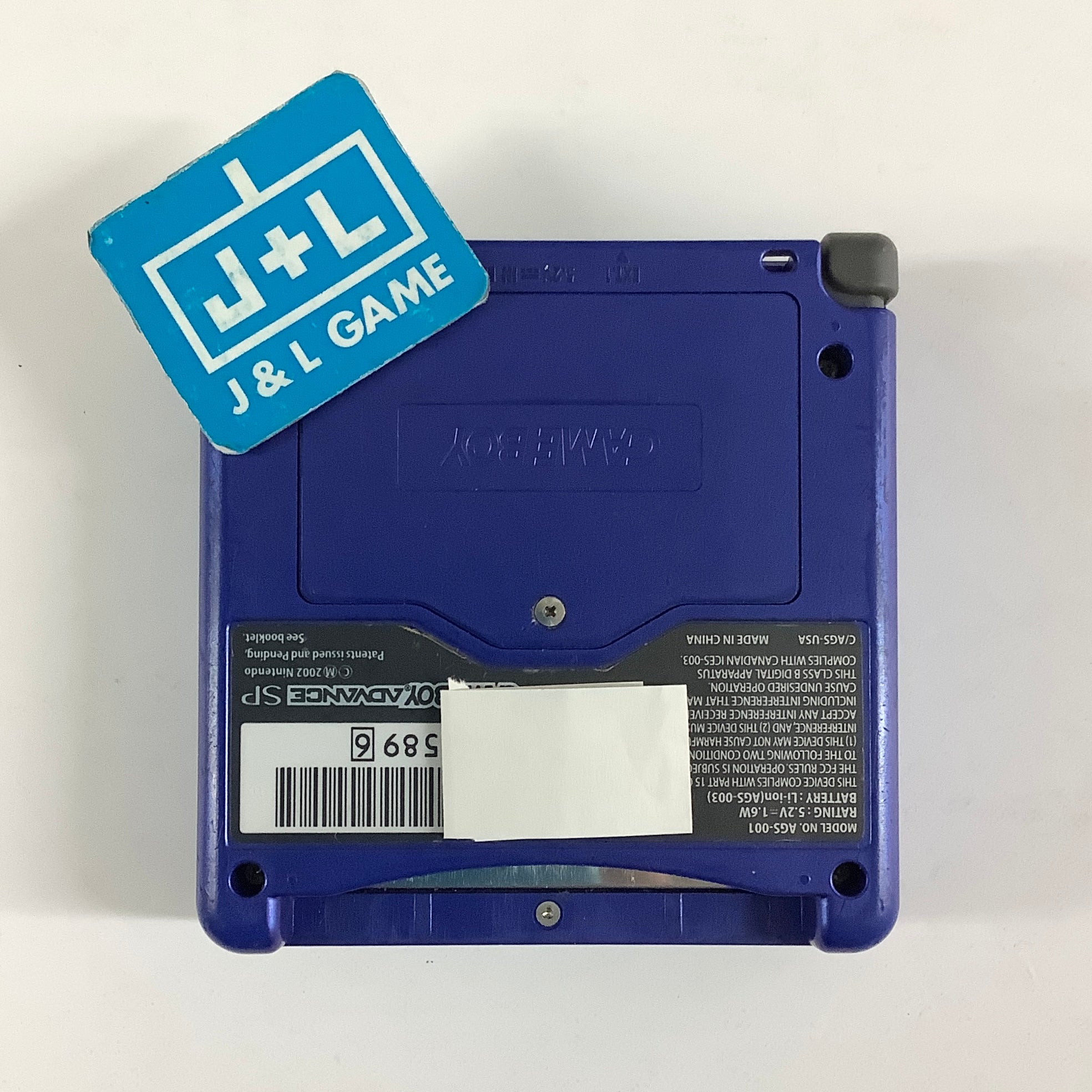 Nintendo Game Boy Advance SP Console AGS-001 (Cobalt Blue) - (GBA) Game Boy Advance SP [Pre-Owned]