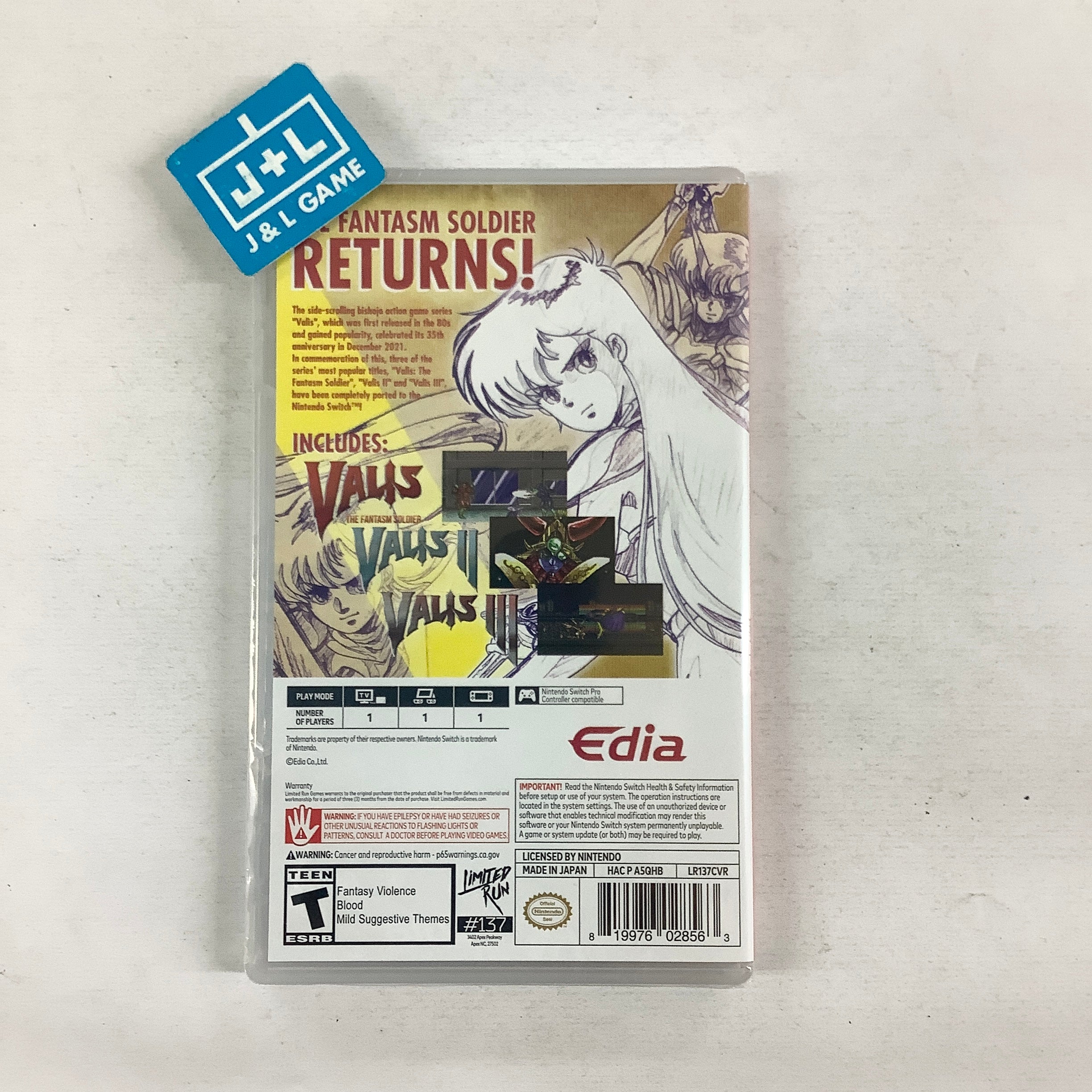 Valis The Fantasm Soldier Collection (Limited Run #137) - (NSW) Nintendo Switch LIMITED RUN GAMES