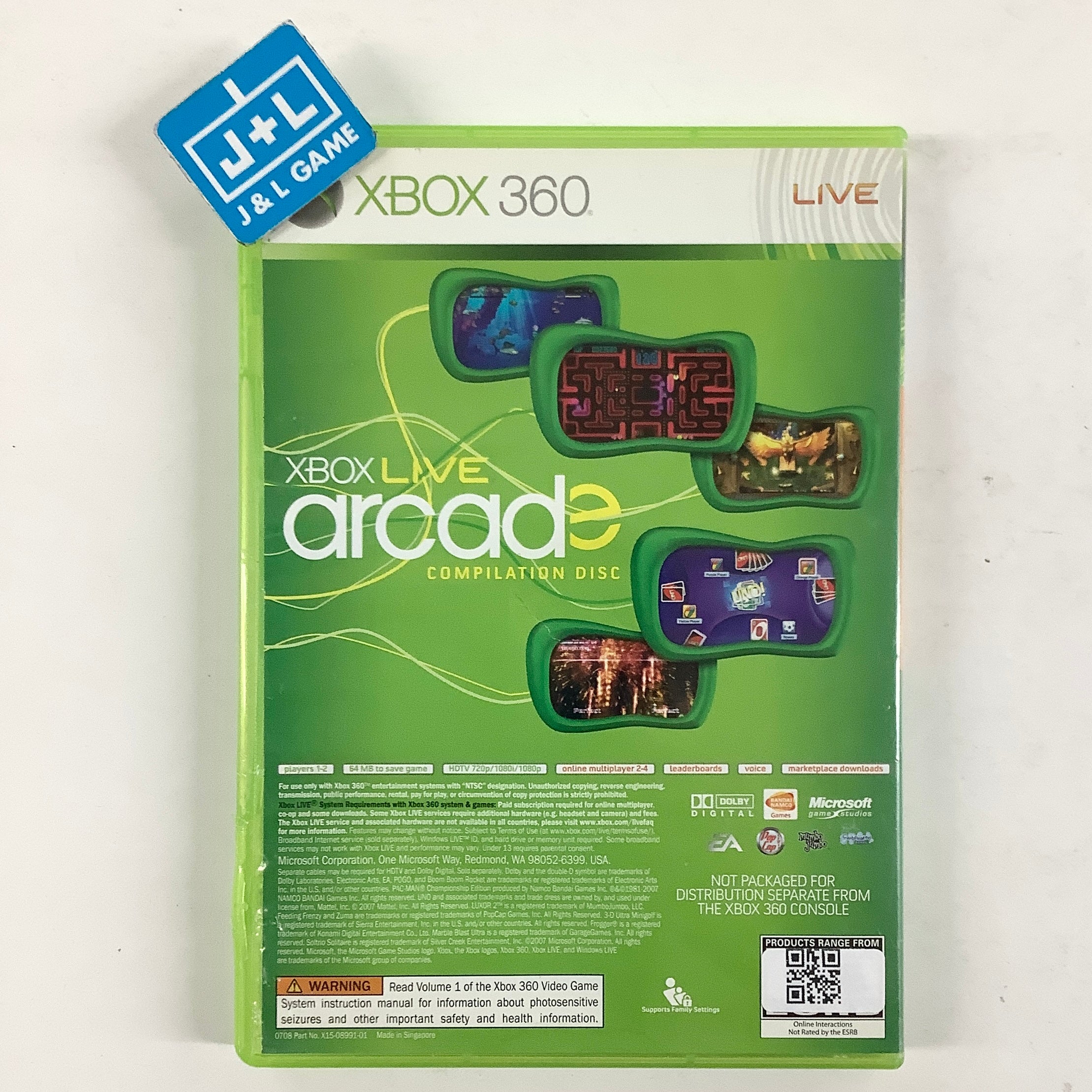 Sega Superstars Tennis & XBOX Live Arcade - Xbox 360 [Pre-Owned] Video Games Sega