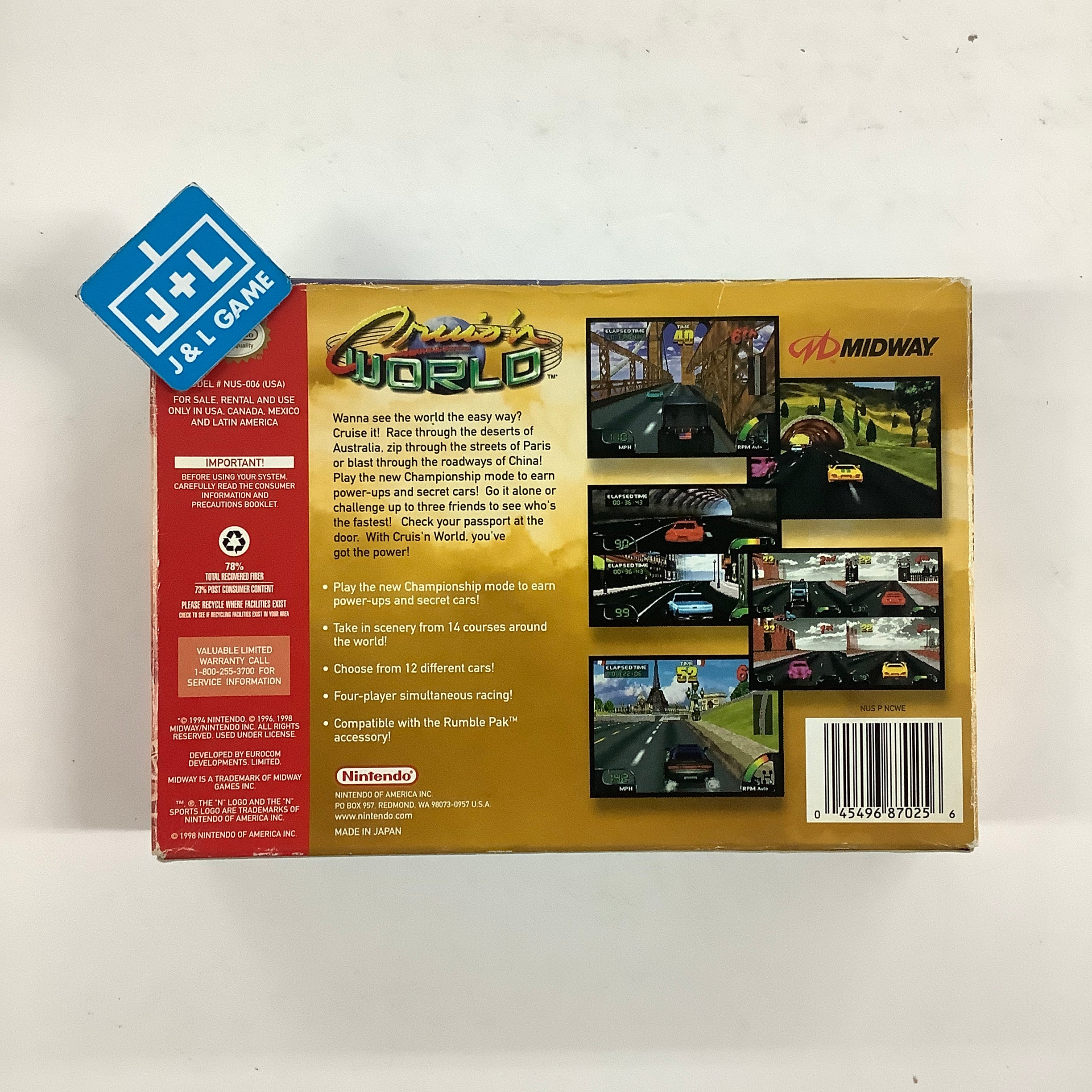 Cruis'n World - (N64) Nintendo 64 [Pre-Owned] Video Games Nintendo