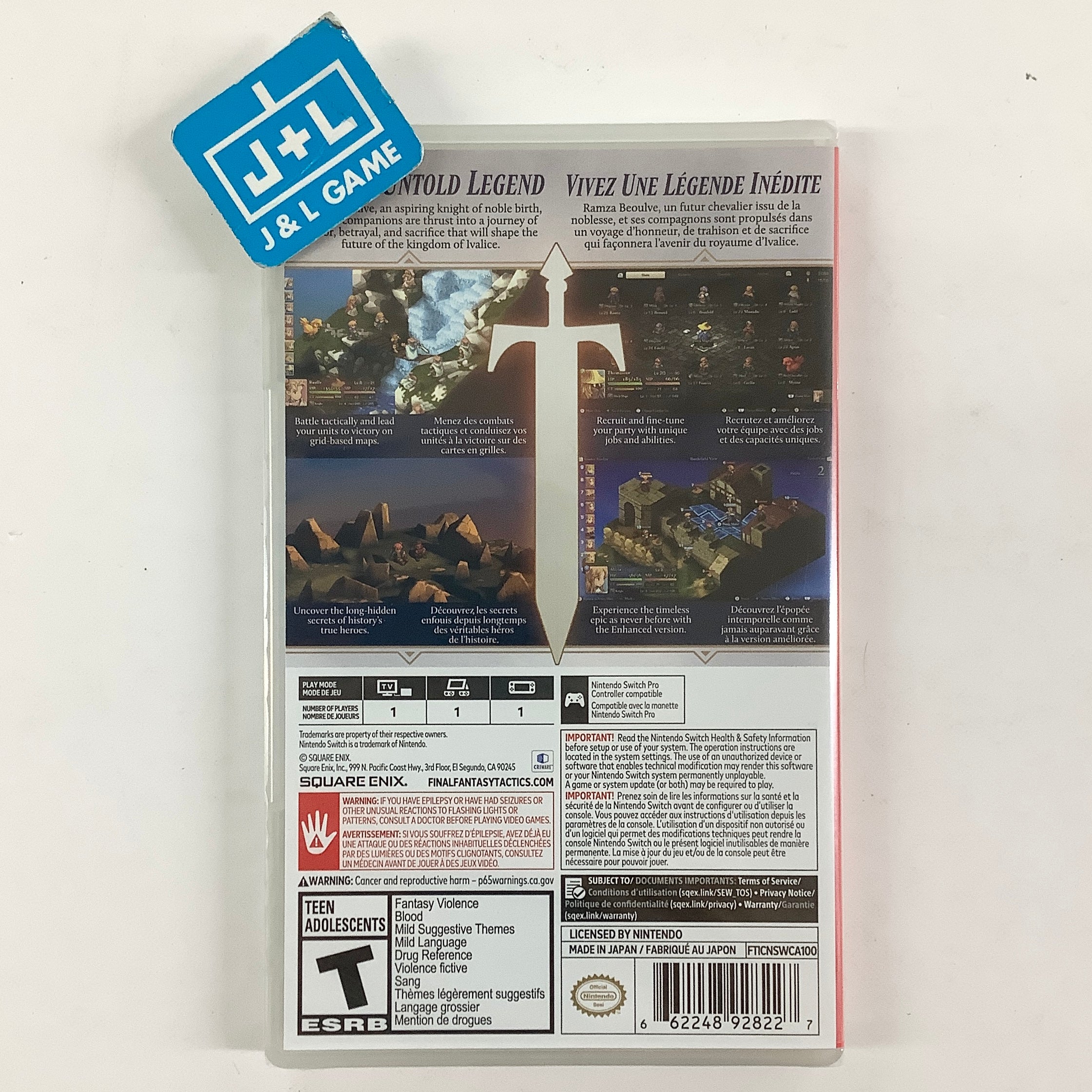 Final Fantasy Tactics: The Ivalice Chronicles - (NSW) Nintendo Switch Video Games Square Enix