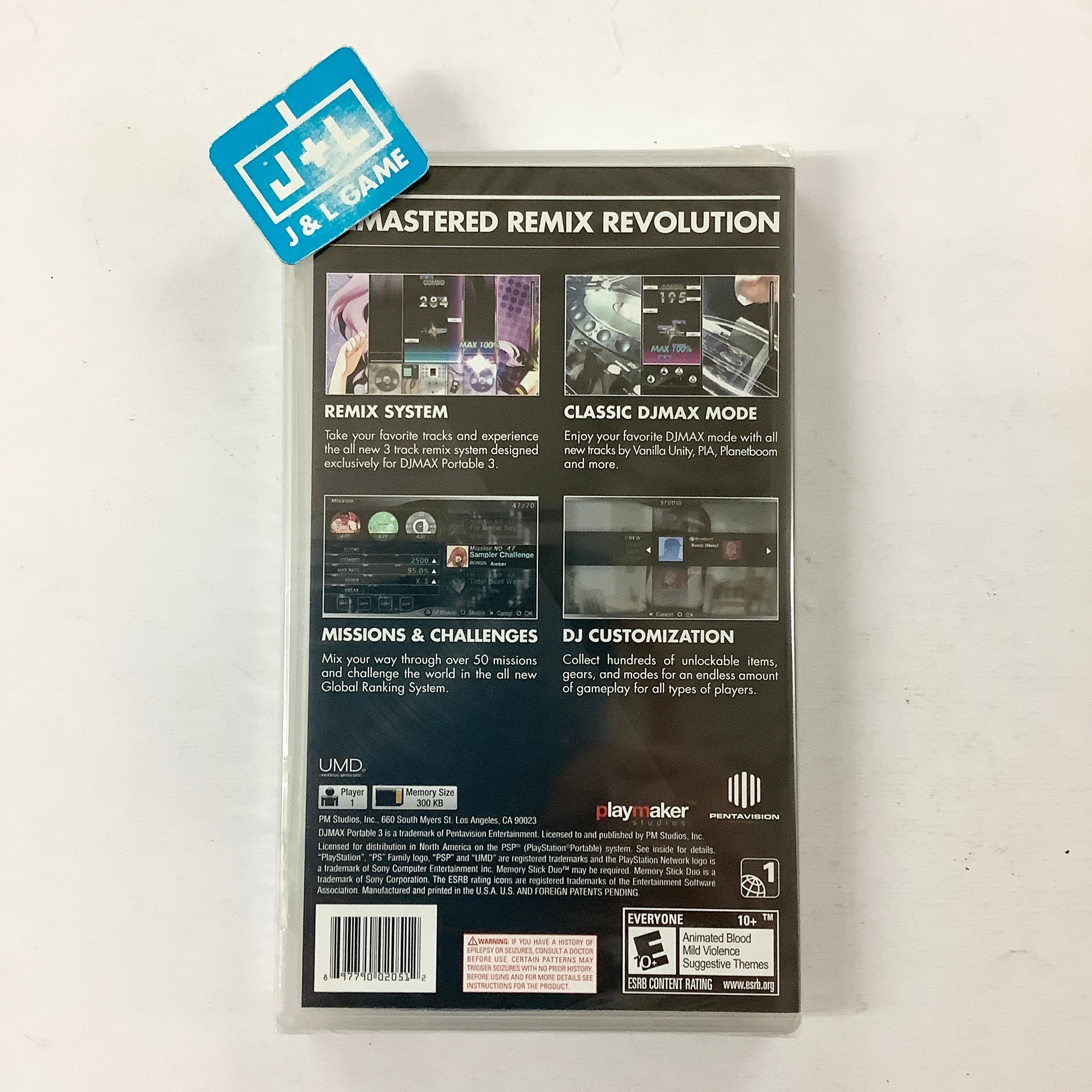 DJ Max Portable 3 - Sony PSP Video Games PM Studios Inc.   