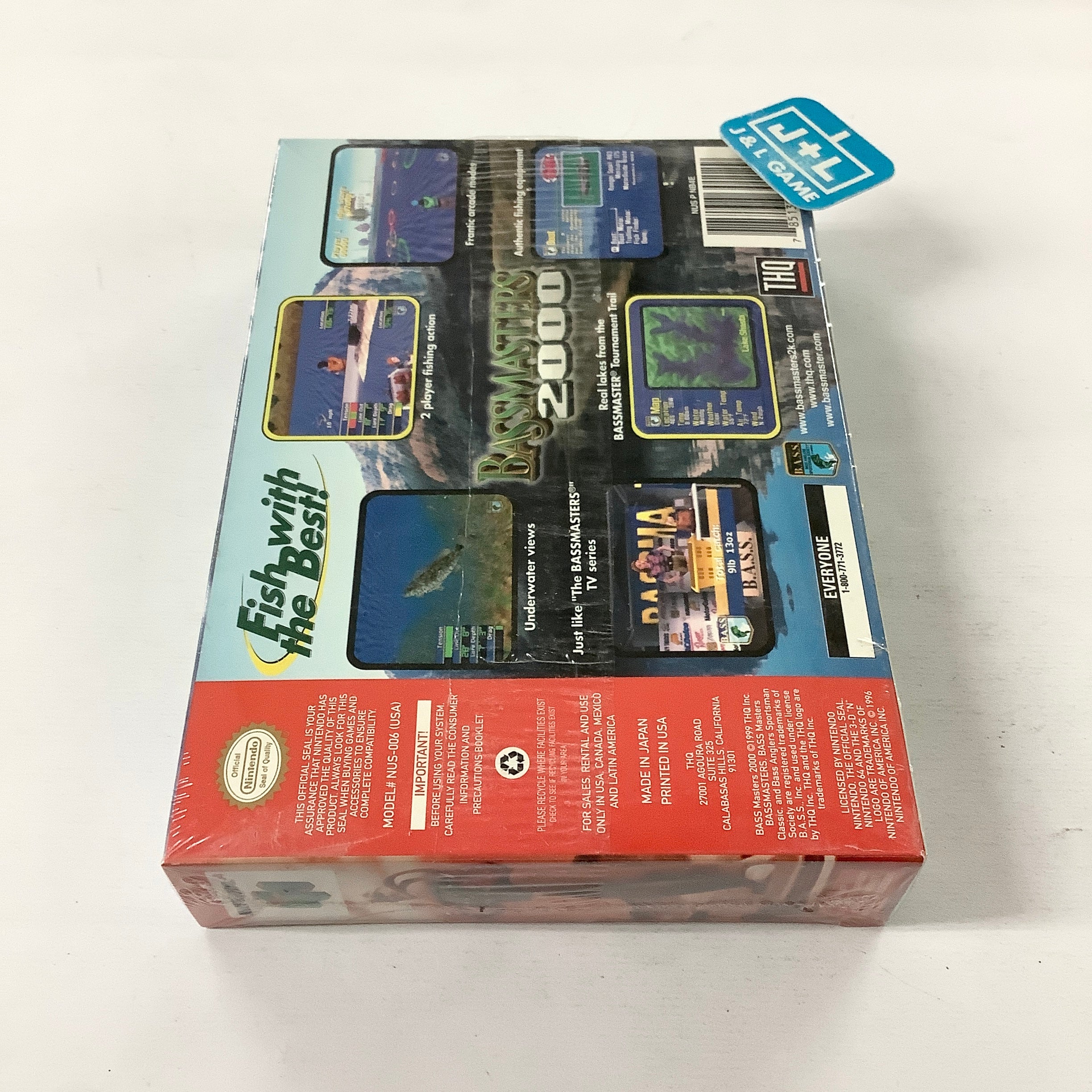 Bassmasters 2000 - (N64) Nintendo 64 Video Games THQ   