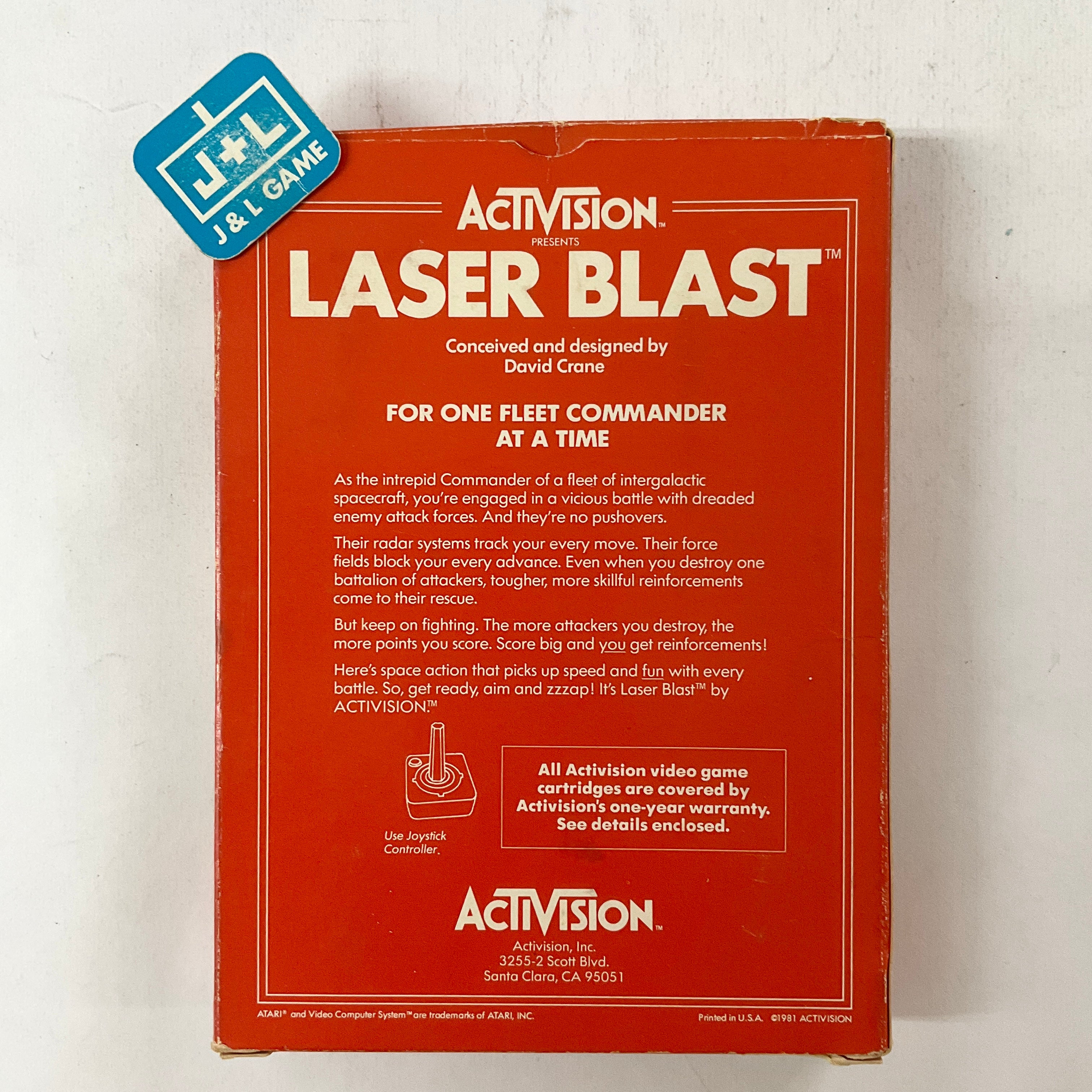 Laser Blast - (A26) Atari 2600 [Pre-Owned] Video Games Activision   