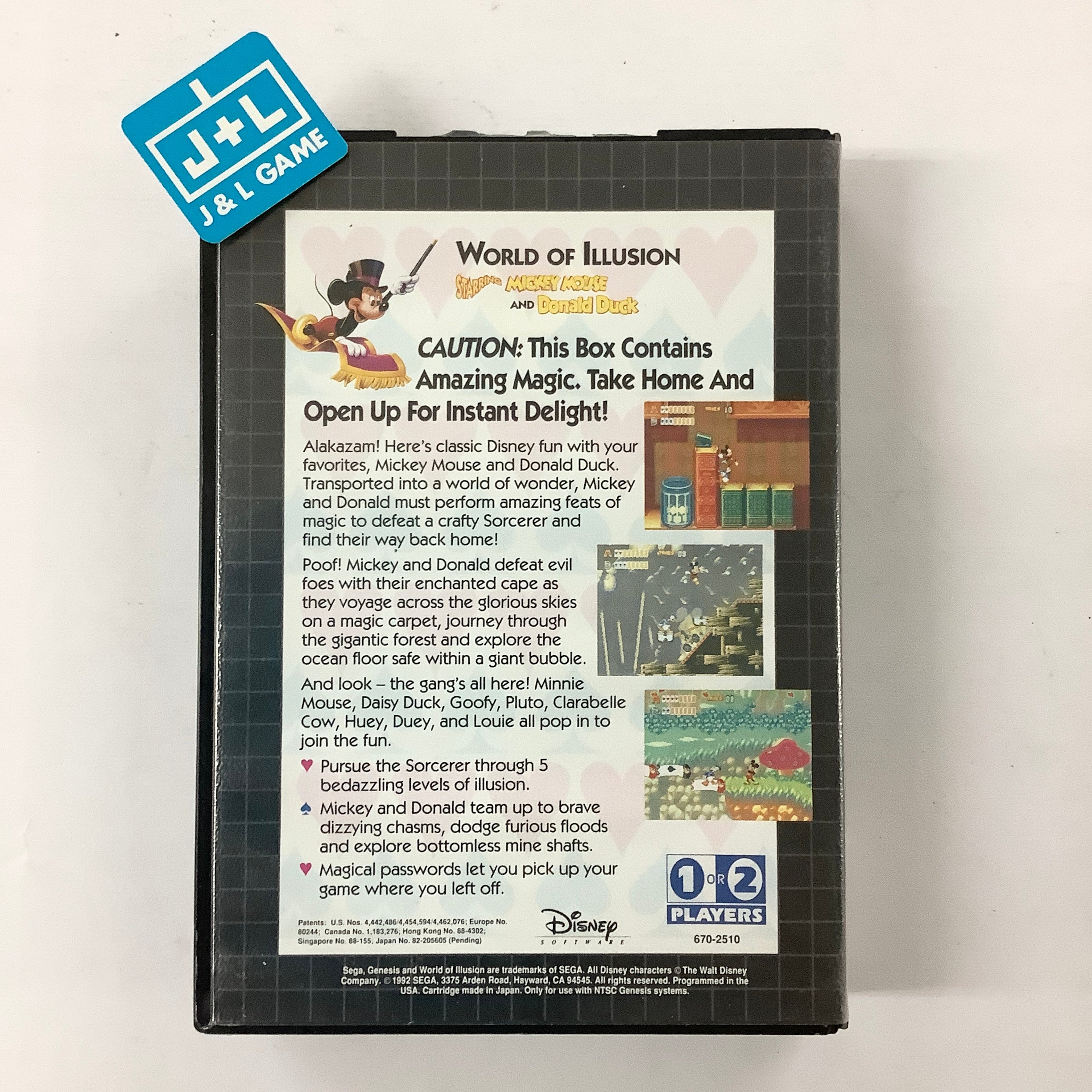 World of Illusion Starring Mickey Mouse and Donald Duck - (SG) SEGA Genesis [Pre-Owned] Video Games Sega   