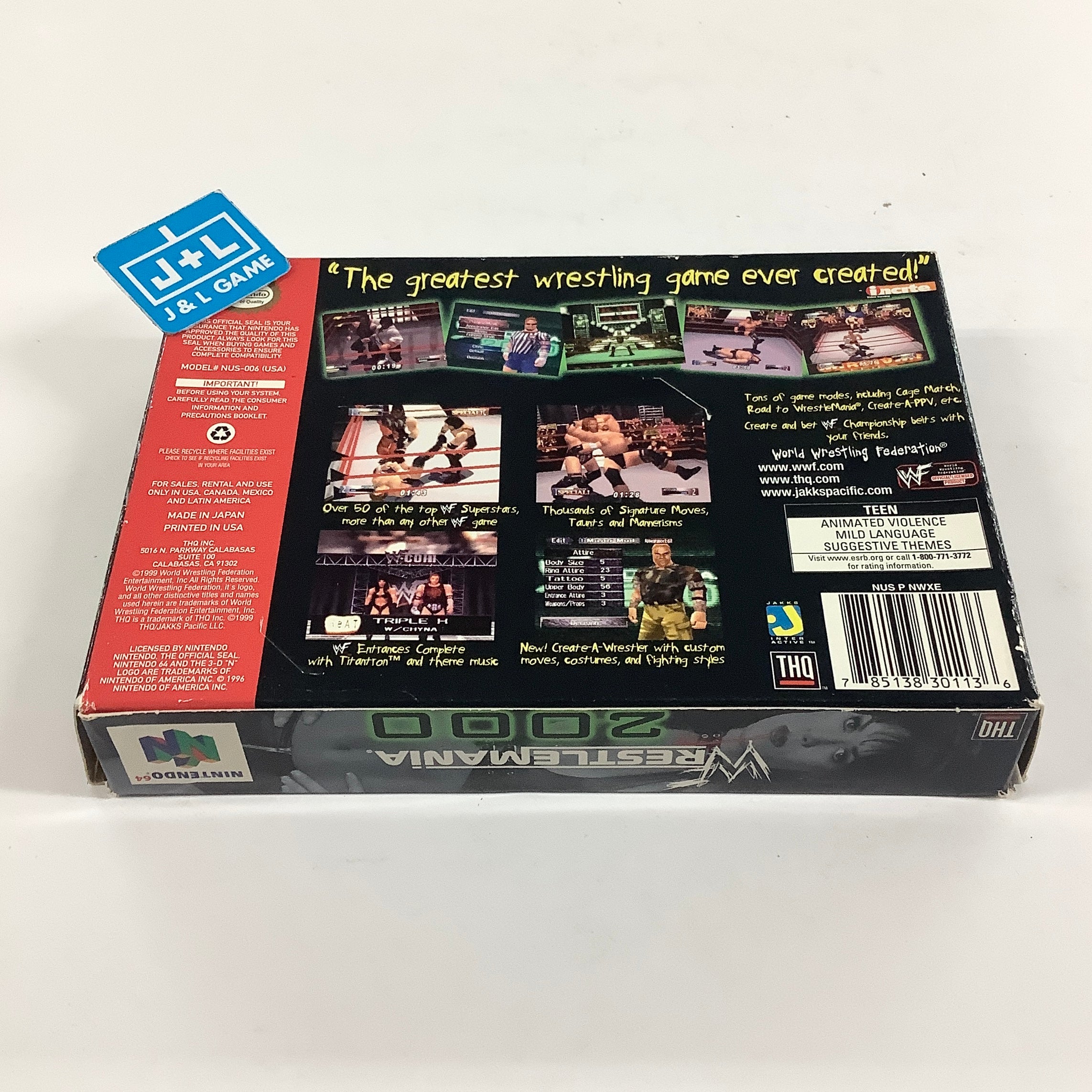 WWF WrestleMania 2000 - (N64) Nintendo 64 [Pre-Owned]